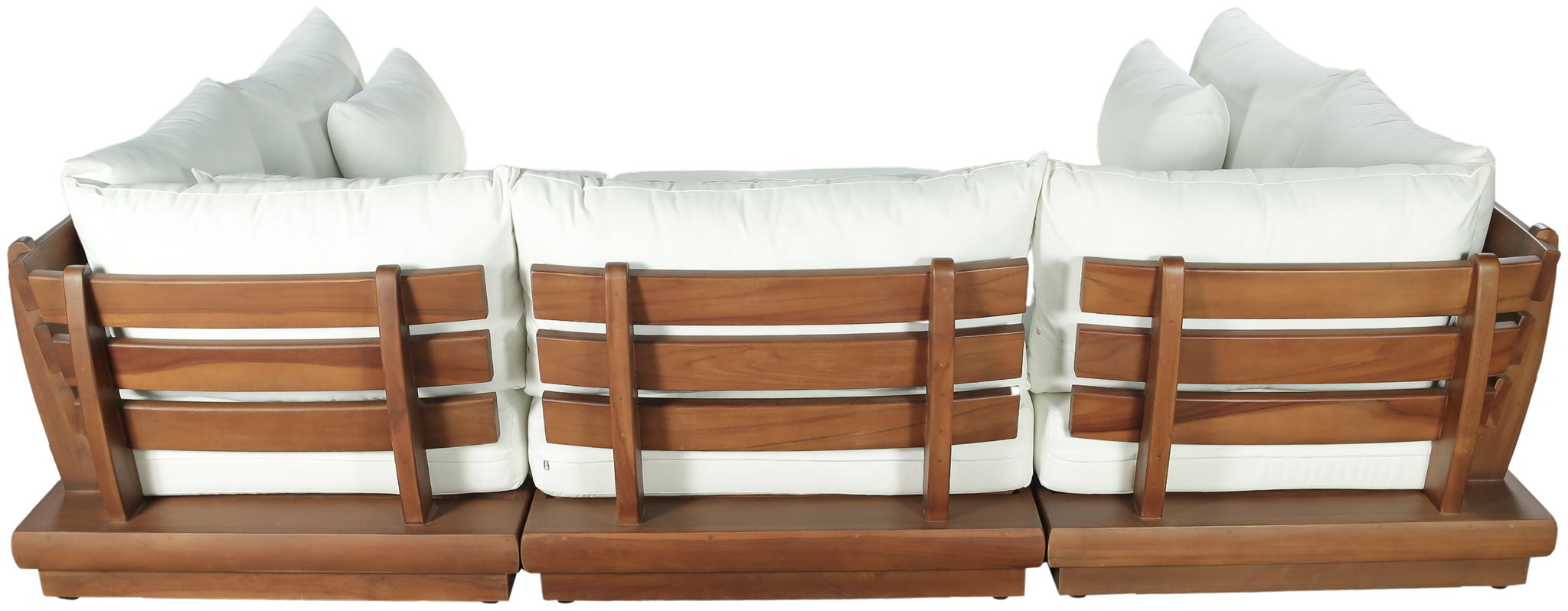 Mirella - 6 Piece Water Resistant Fabric Upholstered Outdoor Patio Modular Sectional