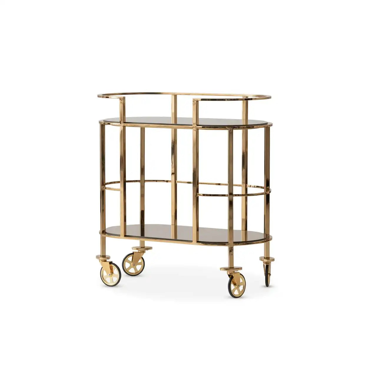 Savannah Breeze - Bar Cart - Bright Gold