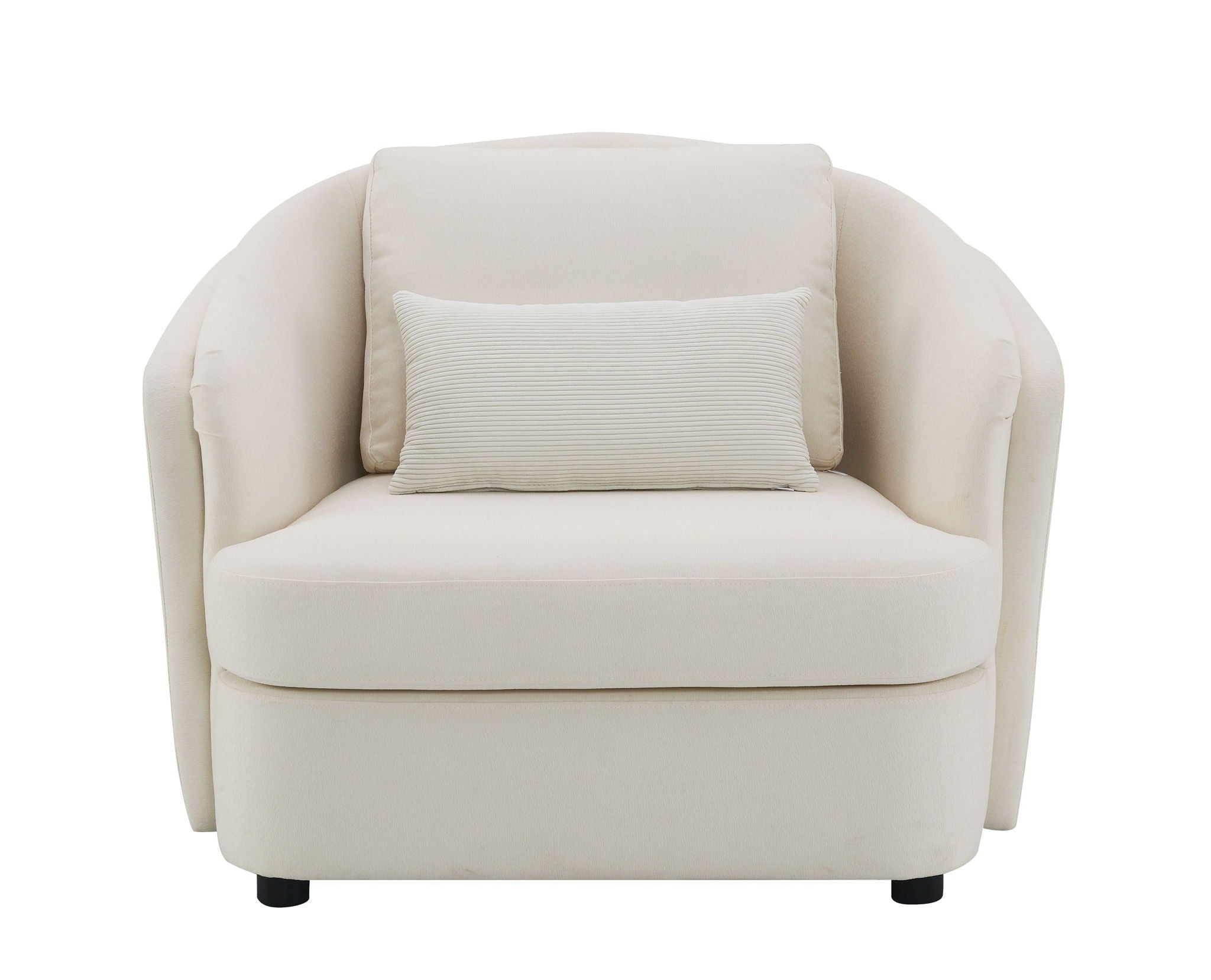Mariko - 3 Piece Living Room Set Sofa Loveseat Chair - Beige