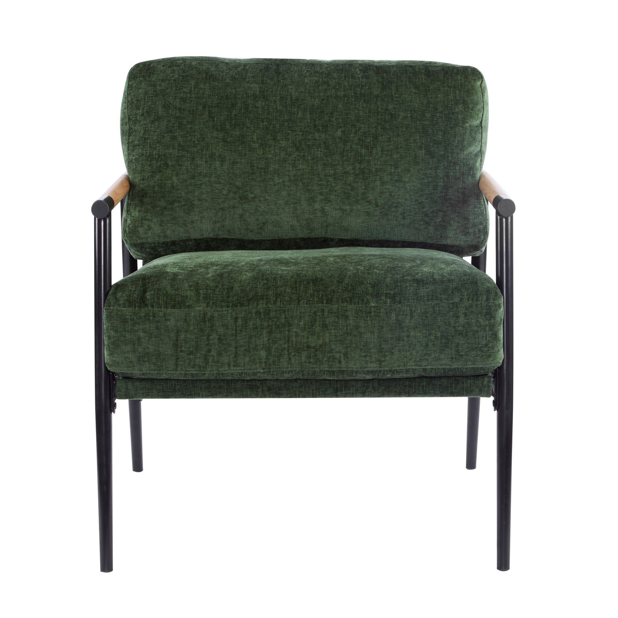 Modern Accent Chair With Plush Cushions, Cozy Seating