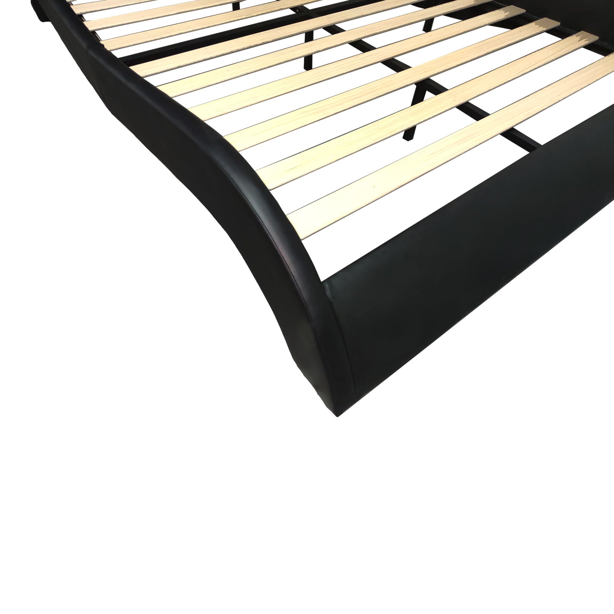 Platform Bed Frame With LED Lighting, Bluetooth Music, Vibration Massage