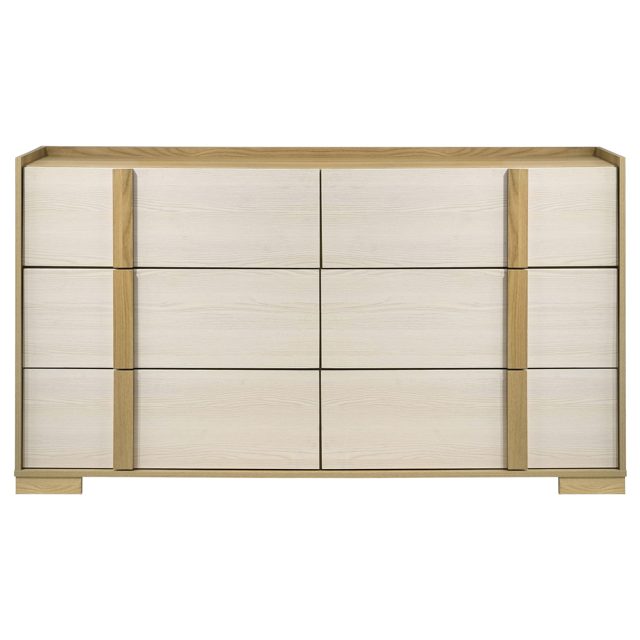 Lincoln - 6 Drawer Dresser - Natural