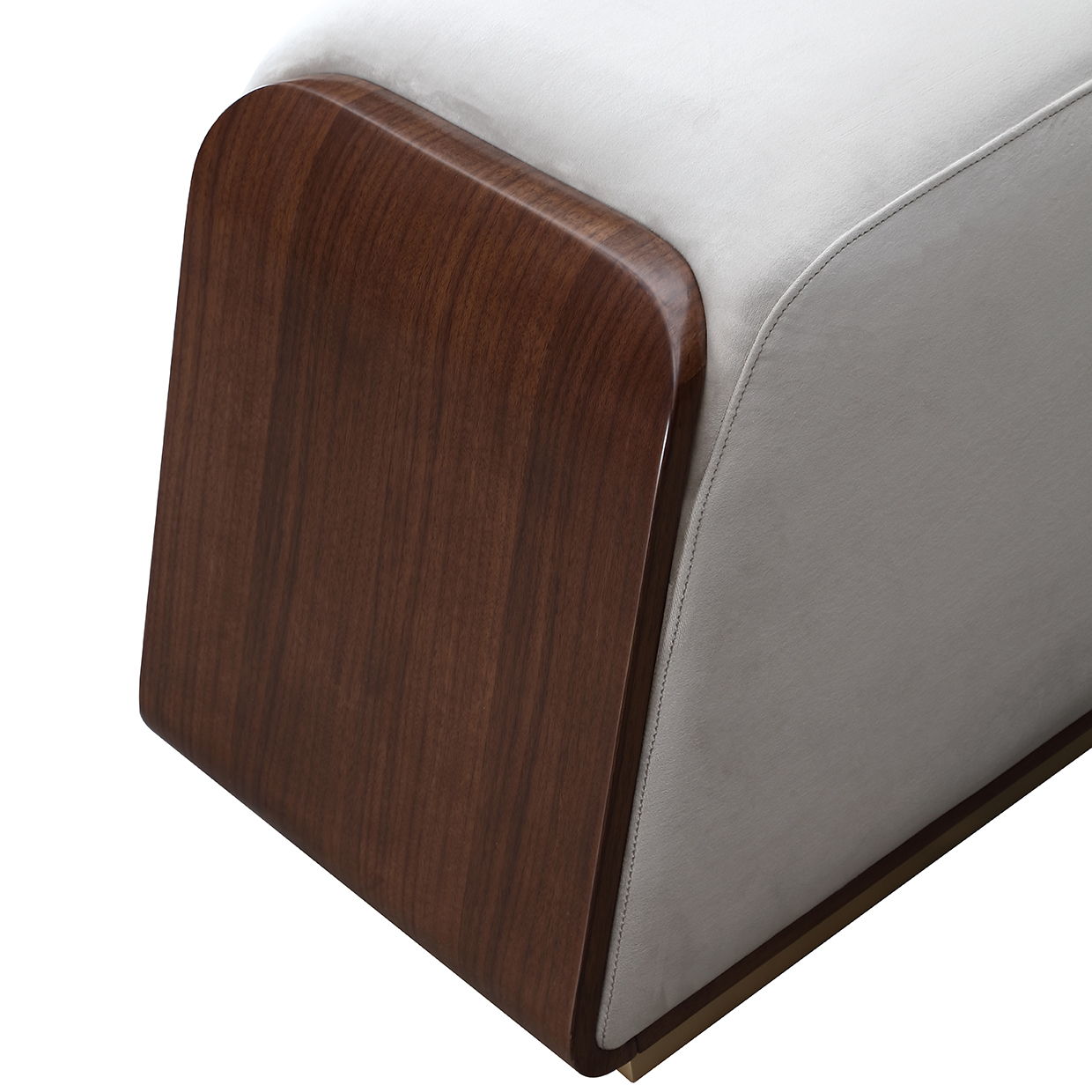 Houston - Accent Bench - Porcini / Walnut