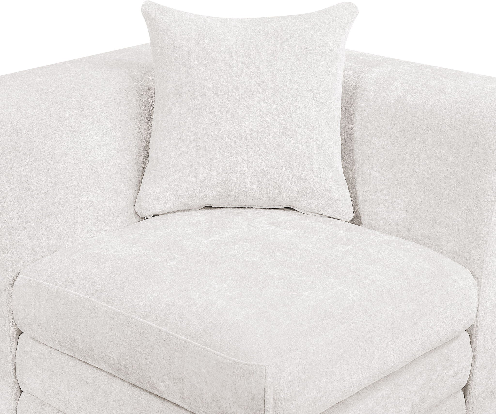 Stellar - Chenille Fabric Upholstered Modular Armless Chair