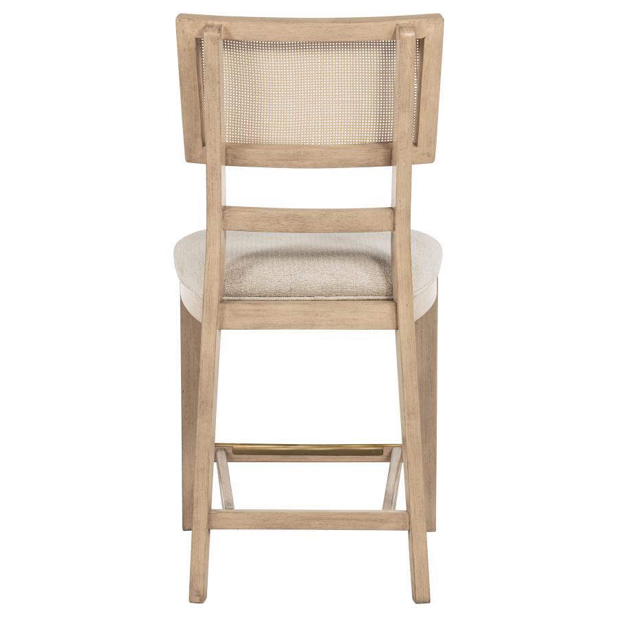 Kailani - Radio Weave Cane Counter Dining Side Chair (Set of 2) - Beige Oak - Best Buy Furniture