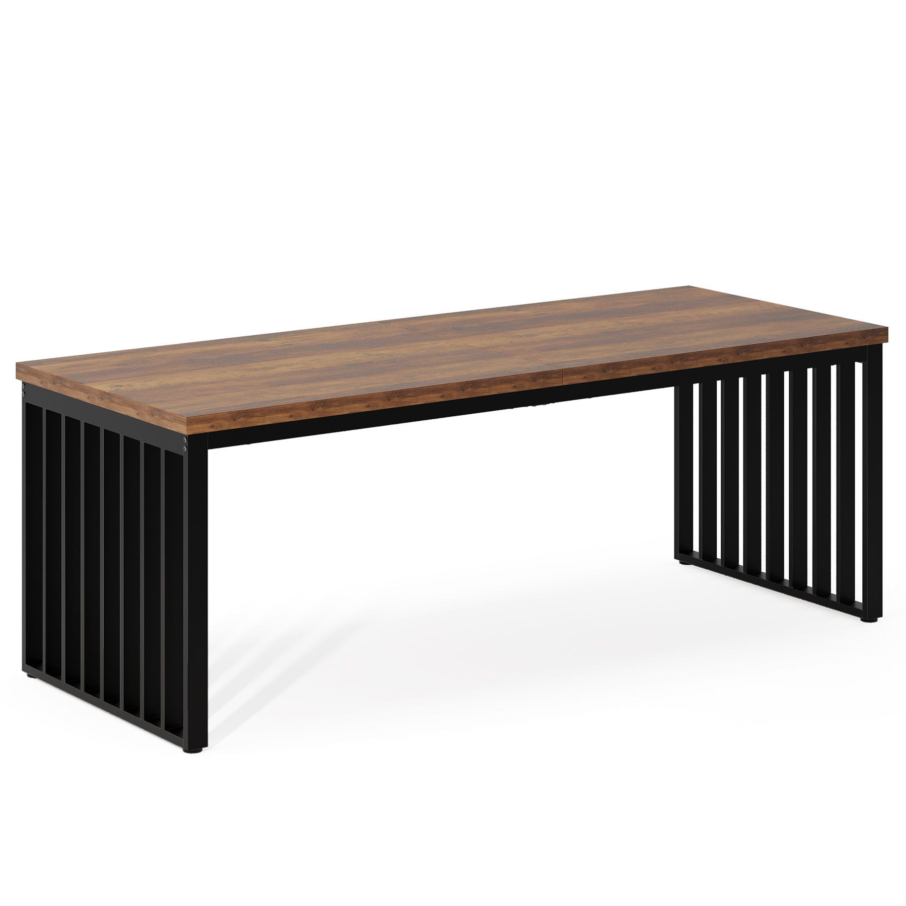 Double Computer Desk For 2 Person, Extra Long Workstation