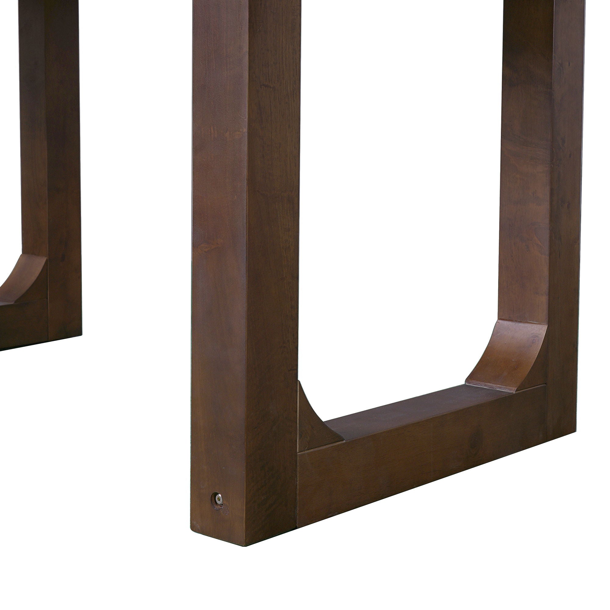 Farmhouse Wooden Kitchen Table With Removable Leaf