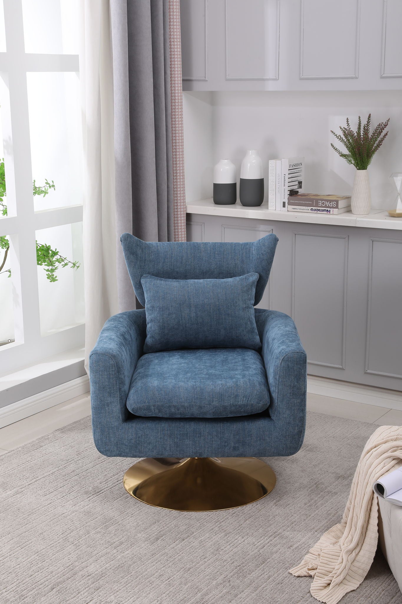 Classic Mid-Century 360 Degree Swivel Accent Chair
