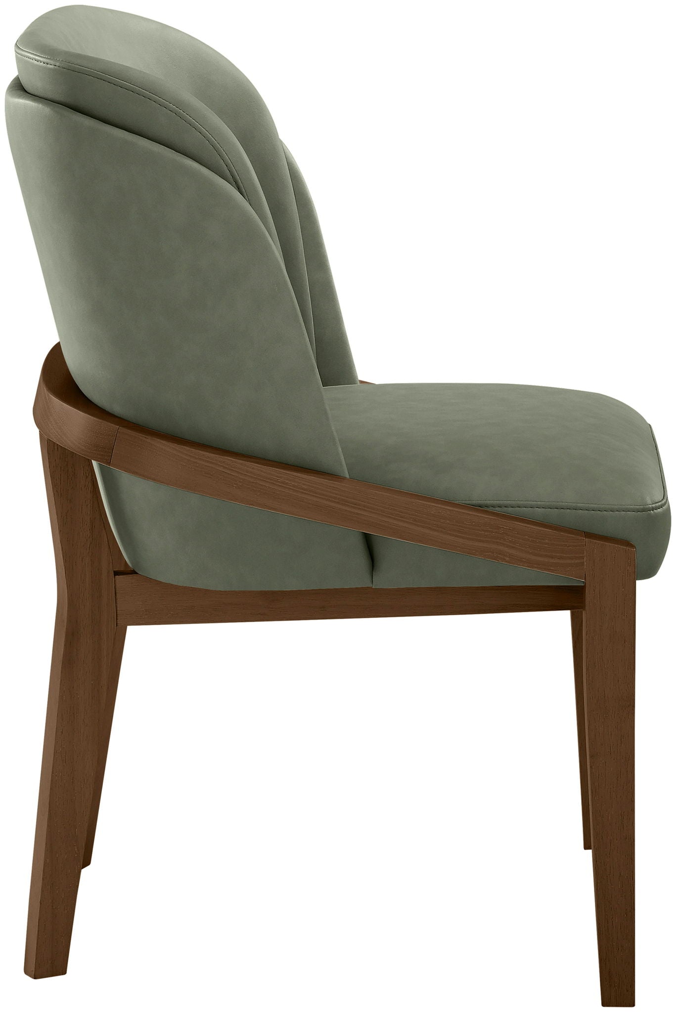 Navo - Vegan Leather Upholstered Dining Chair - Green