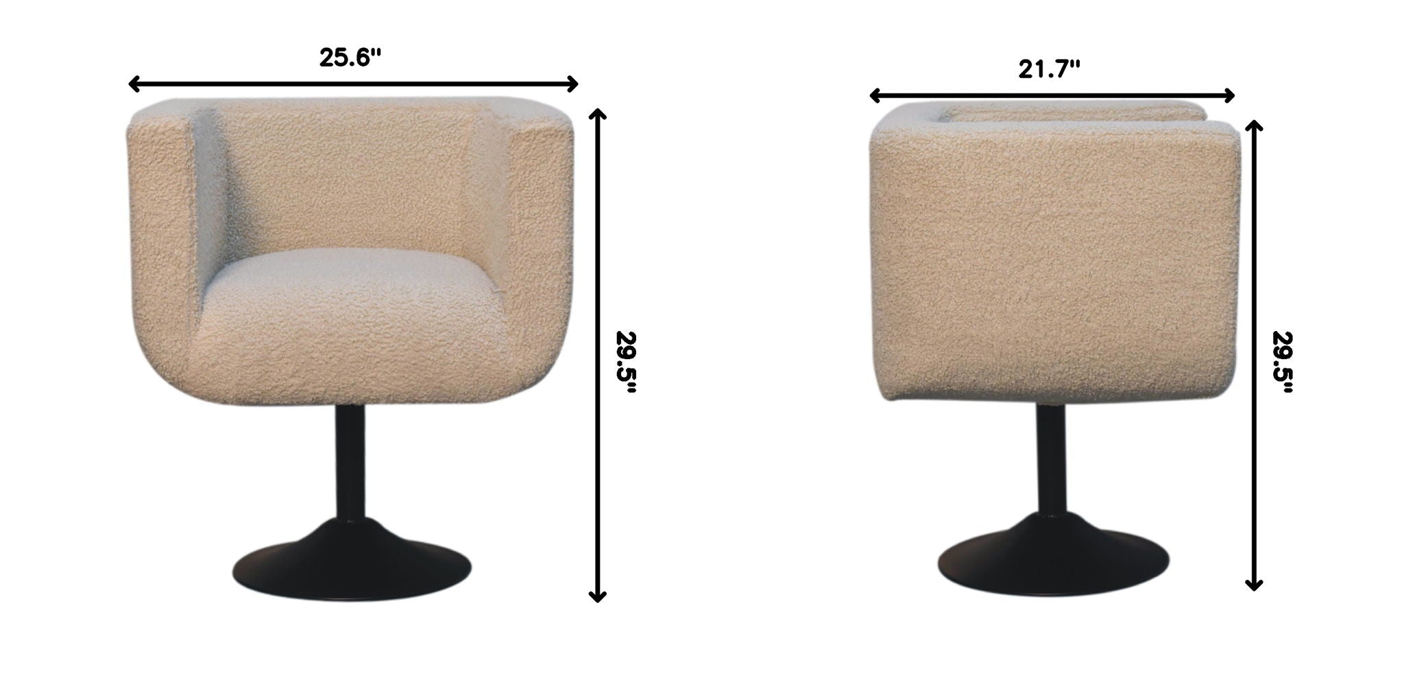 Swivel Chair - Cream