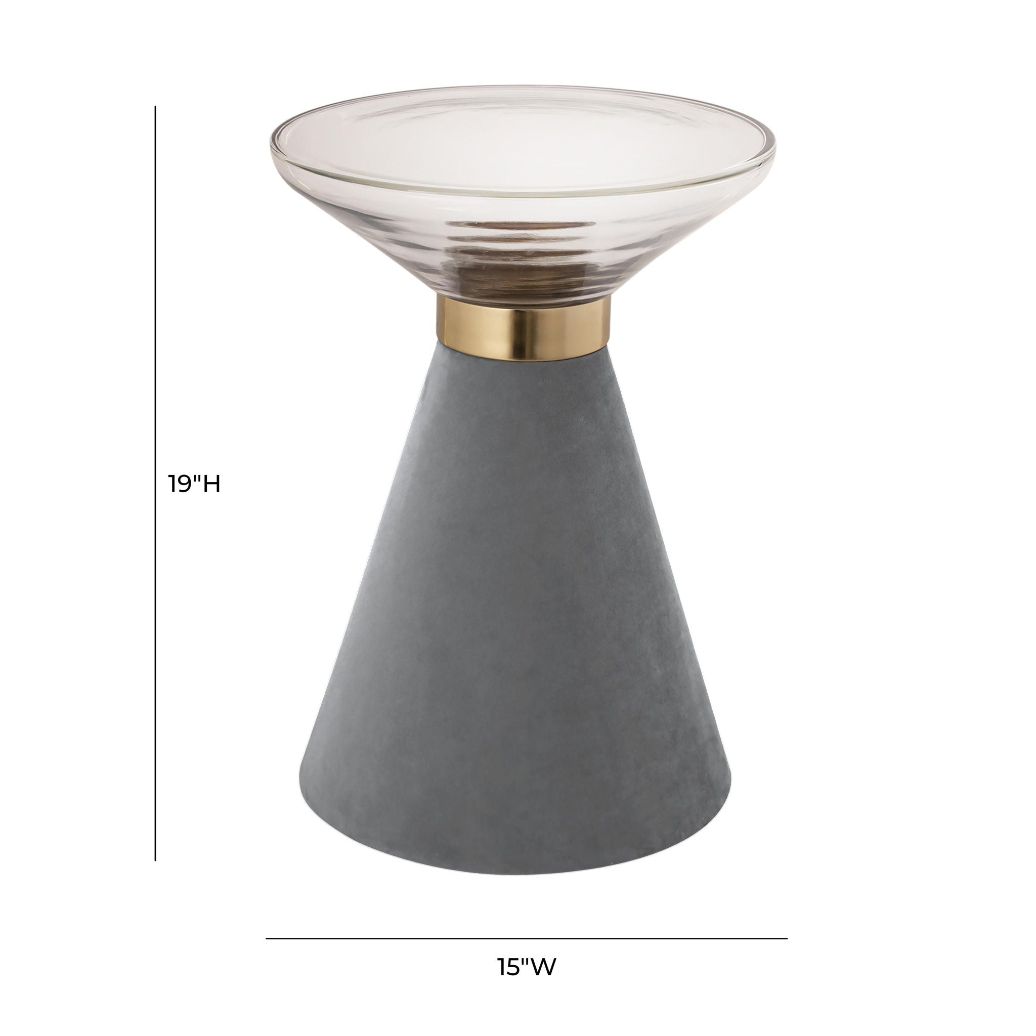 Aurora - Side Table - Dark Gray