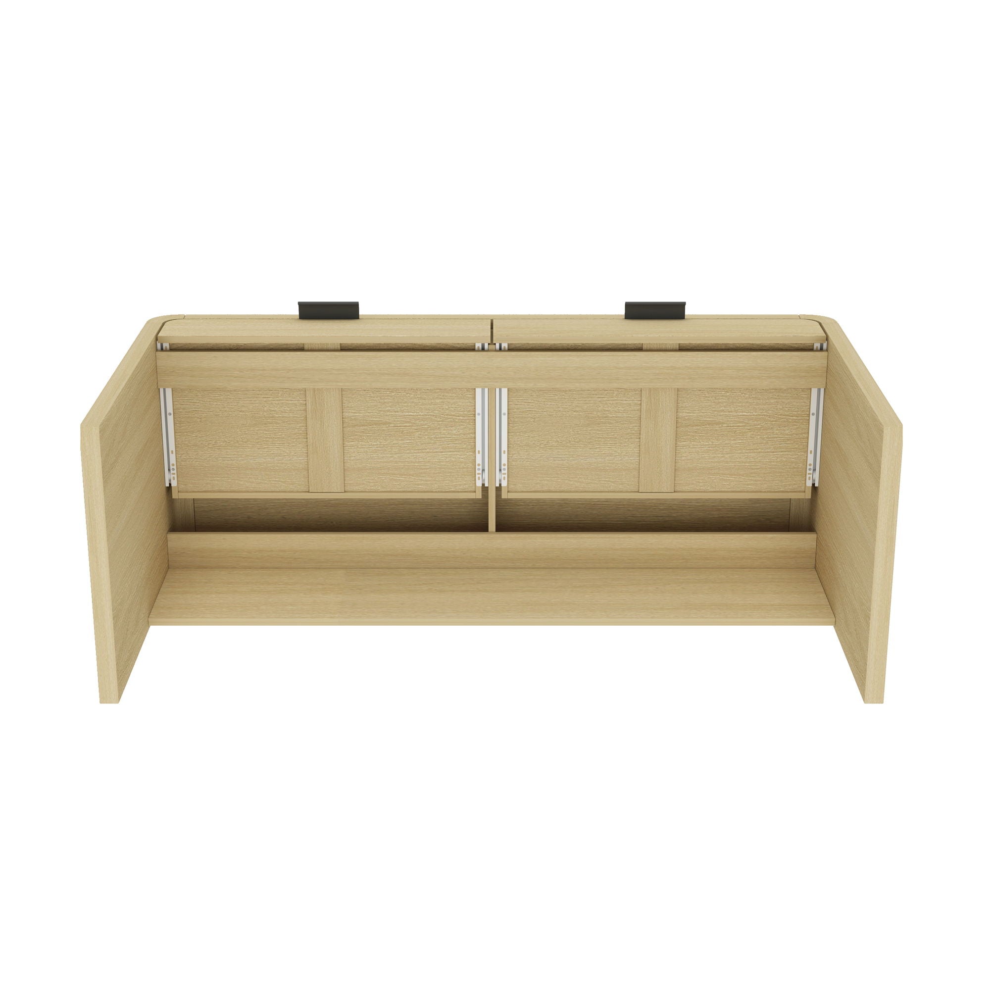Grace - Office Desk & 2 Drawers - Oak
