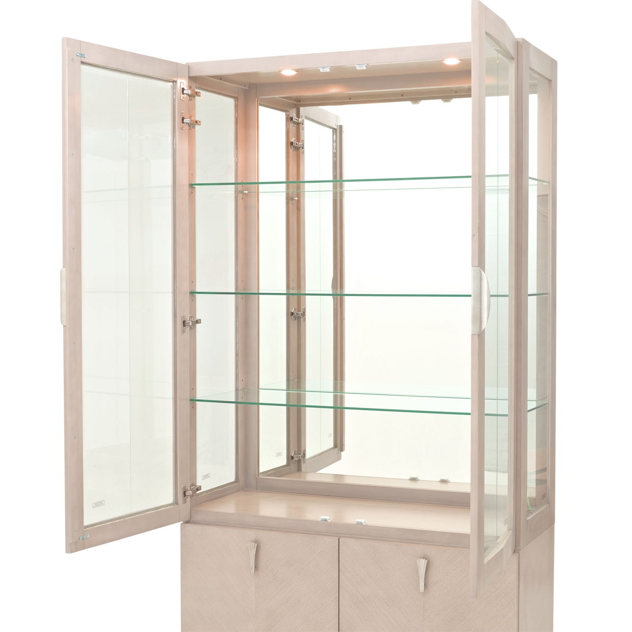 Fantosini - Display Cabinet - Silver Mist - Best Buy Furniture