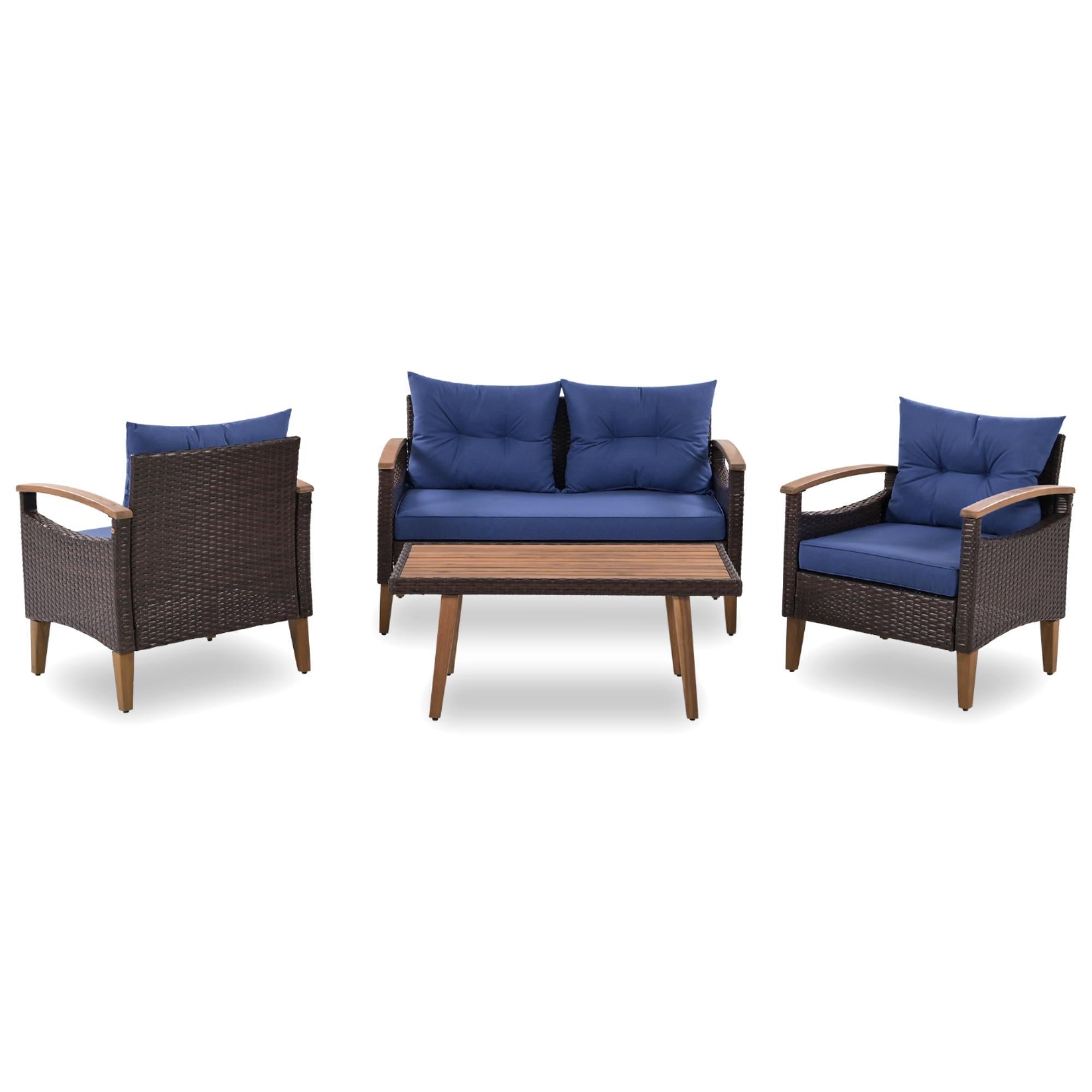 4 Piece Garden Furniture, Patio Seating Set