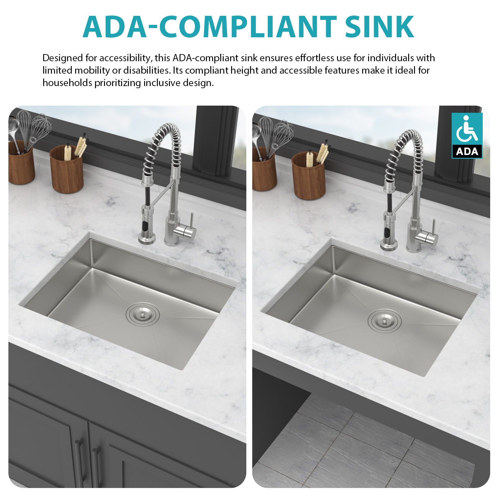 Undermount Sink, Low Depth Single Bowl