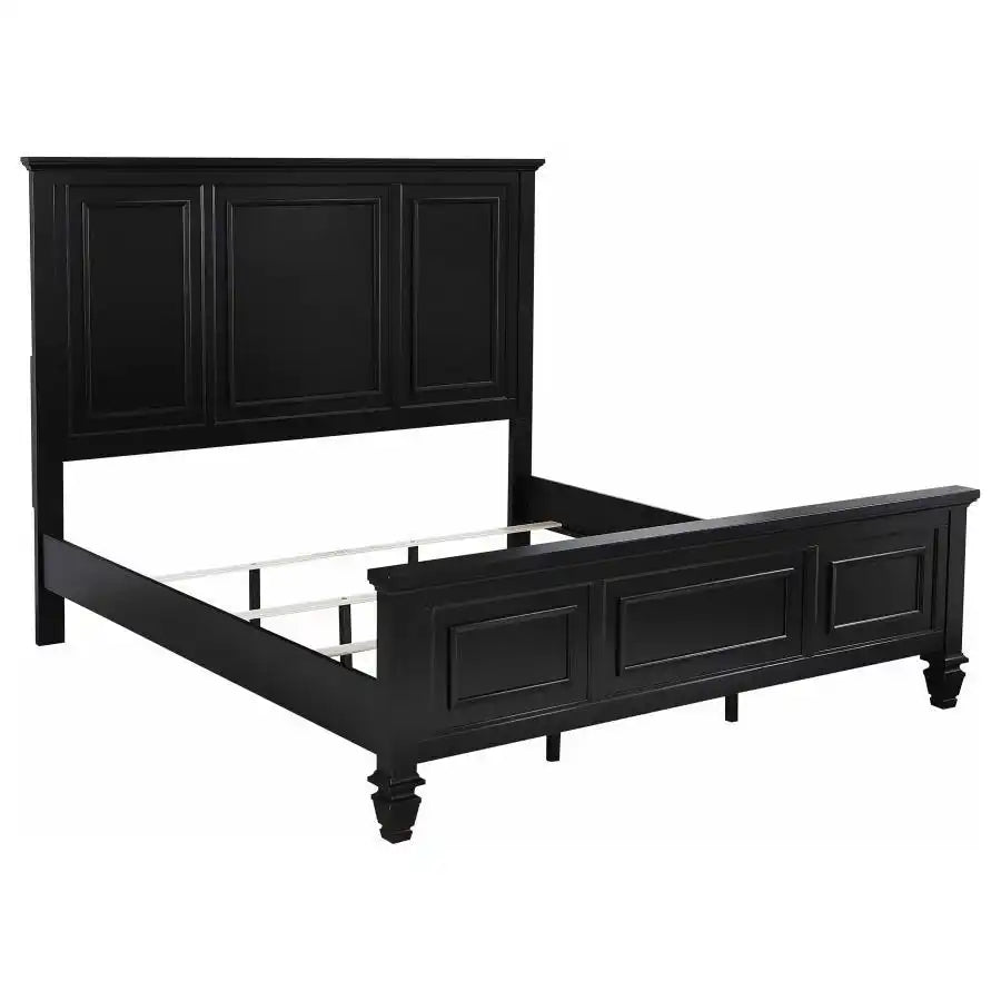 Sandy Beach - 63" Panel Bed with High Headboard