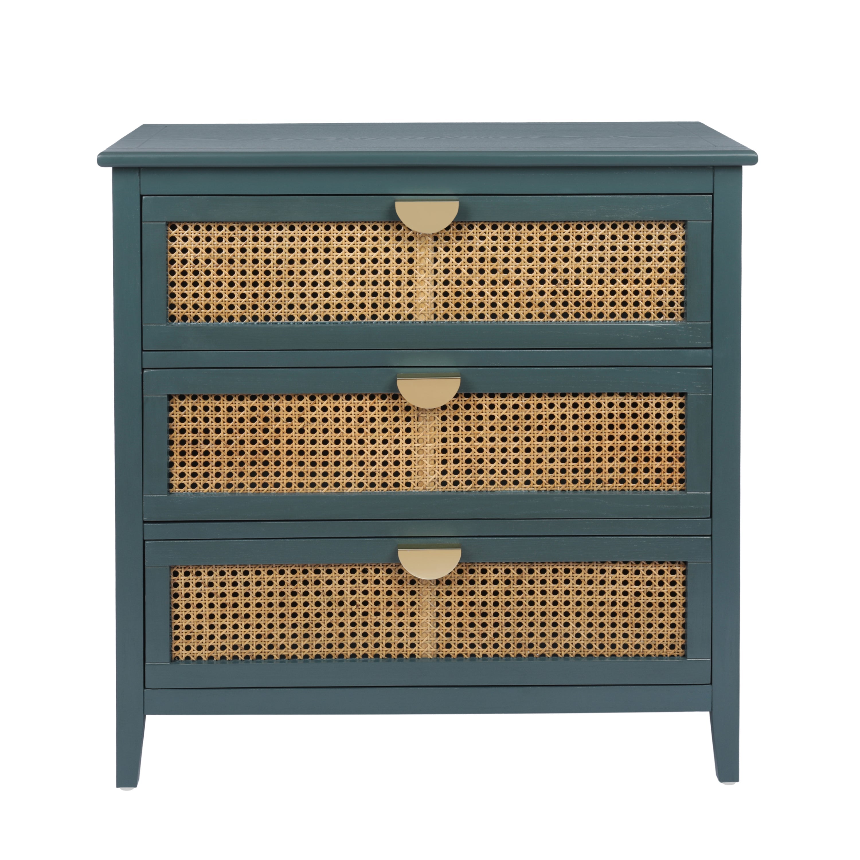 3 Drawer Cabinet Natural Rattan