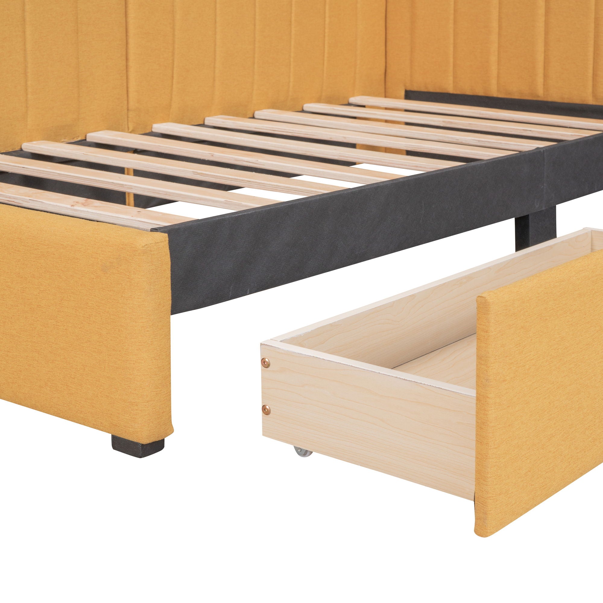 Upholstered Daybed, Sofa Bed Frame, No Box Spring Needed