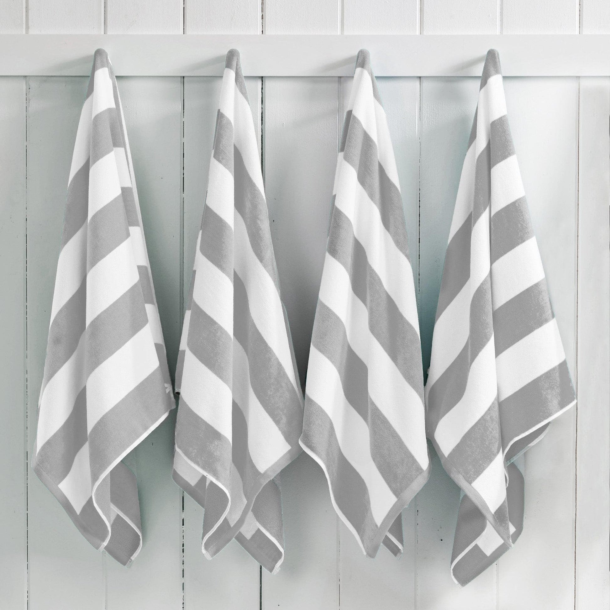 Cotton Velour Cabana Stripe Beach Towel - Novia Collection - Best Buy Furniture