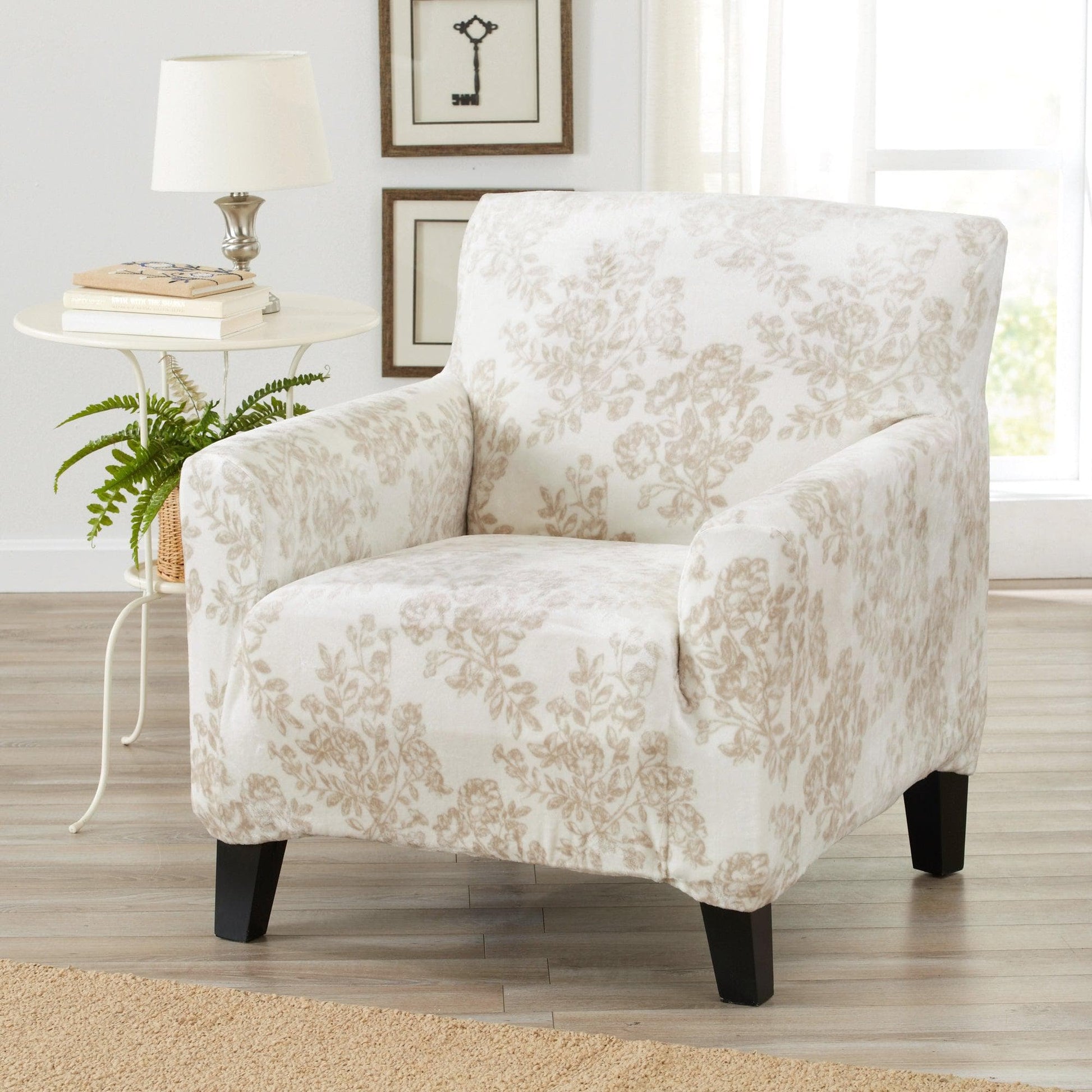 Velvet Stretch Slipcover - Gale Collection - Best Buy Furniture