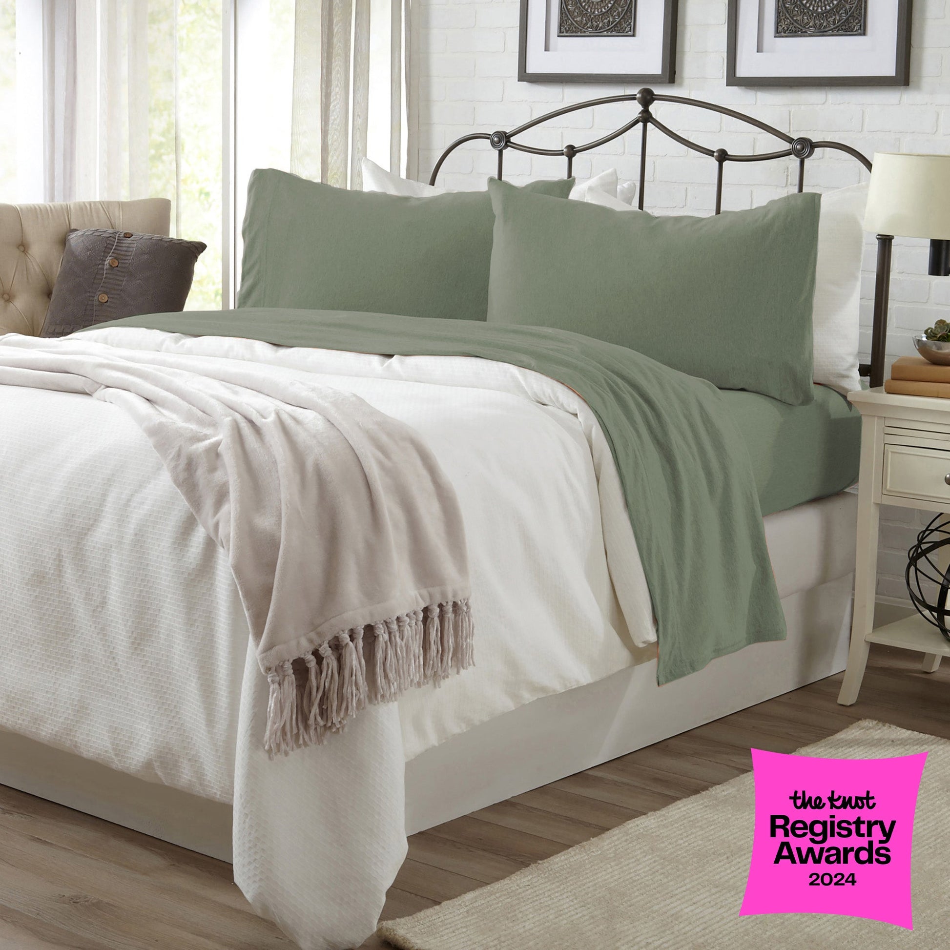 4-Piece Jersey Sheet - Carmen Collection - Best Buy Furniture