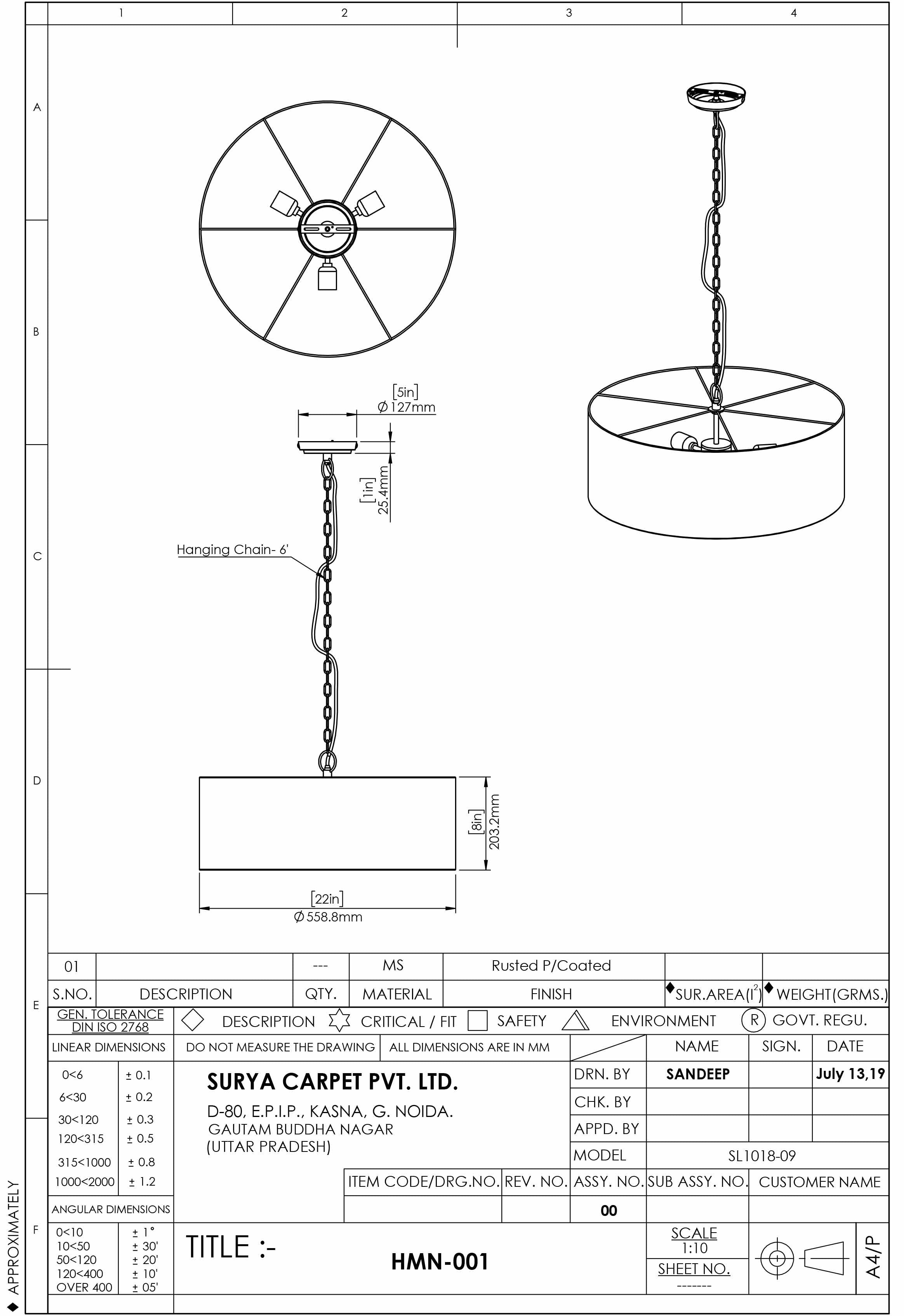Aloguinsan Ceiling Light - Clearance