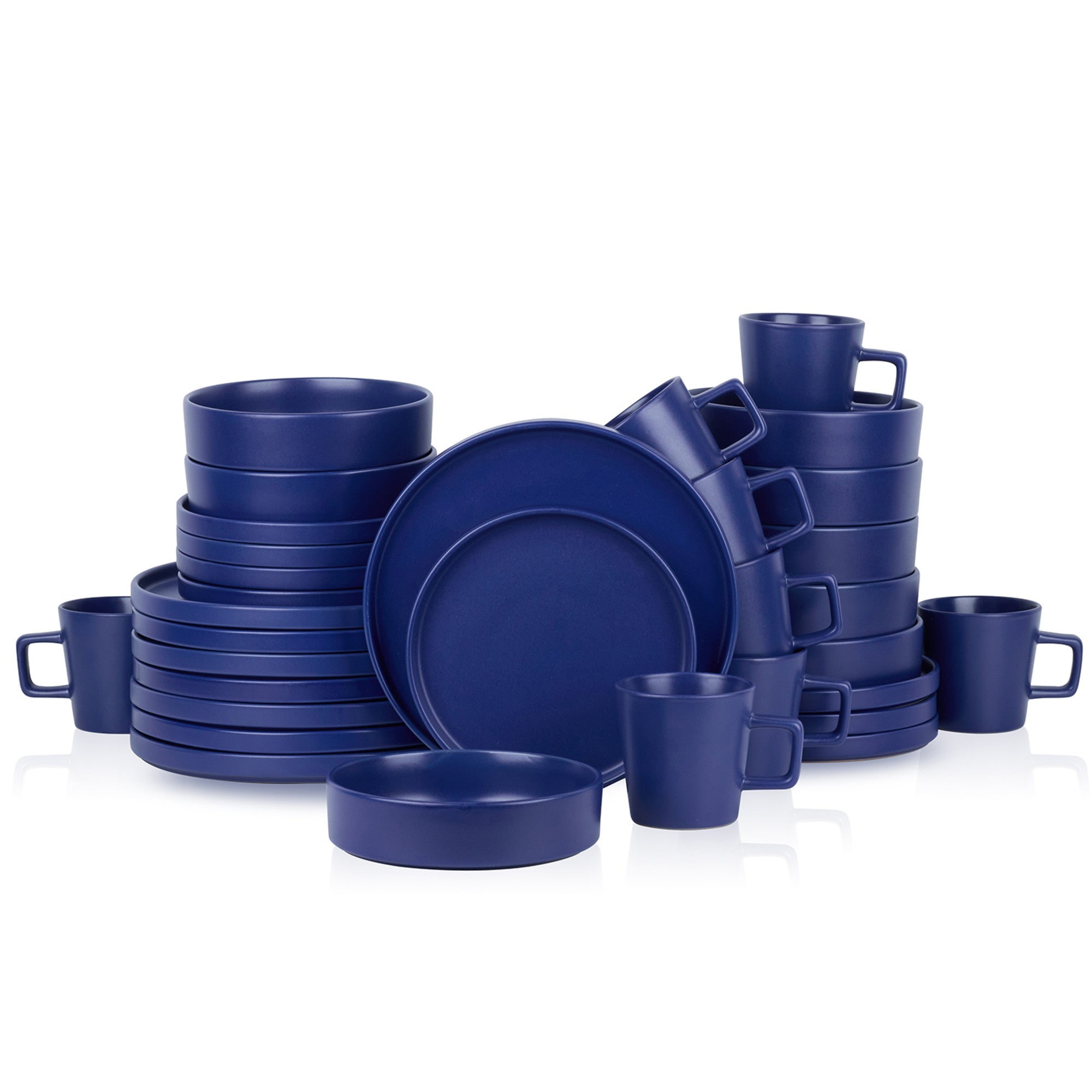 Cleo Stoneware Dinnerware Set - Blue