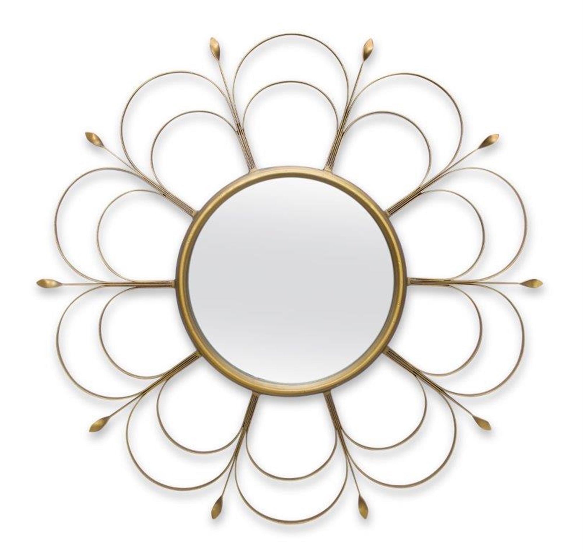 Art Deco Flower Wall Mirror 24"D - Tuesday Morning - Wall Mirrors
