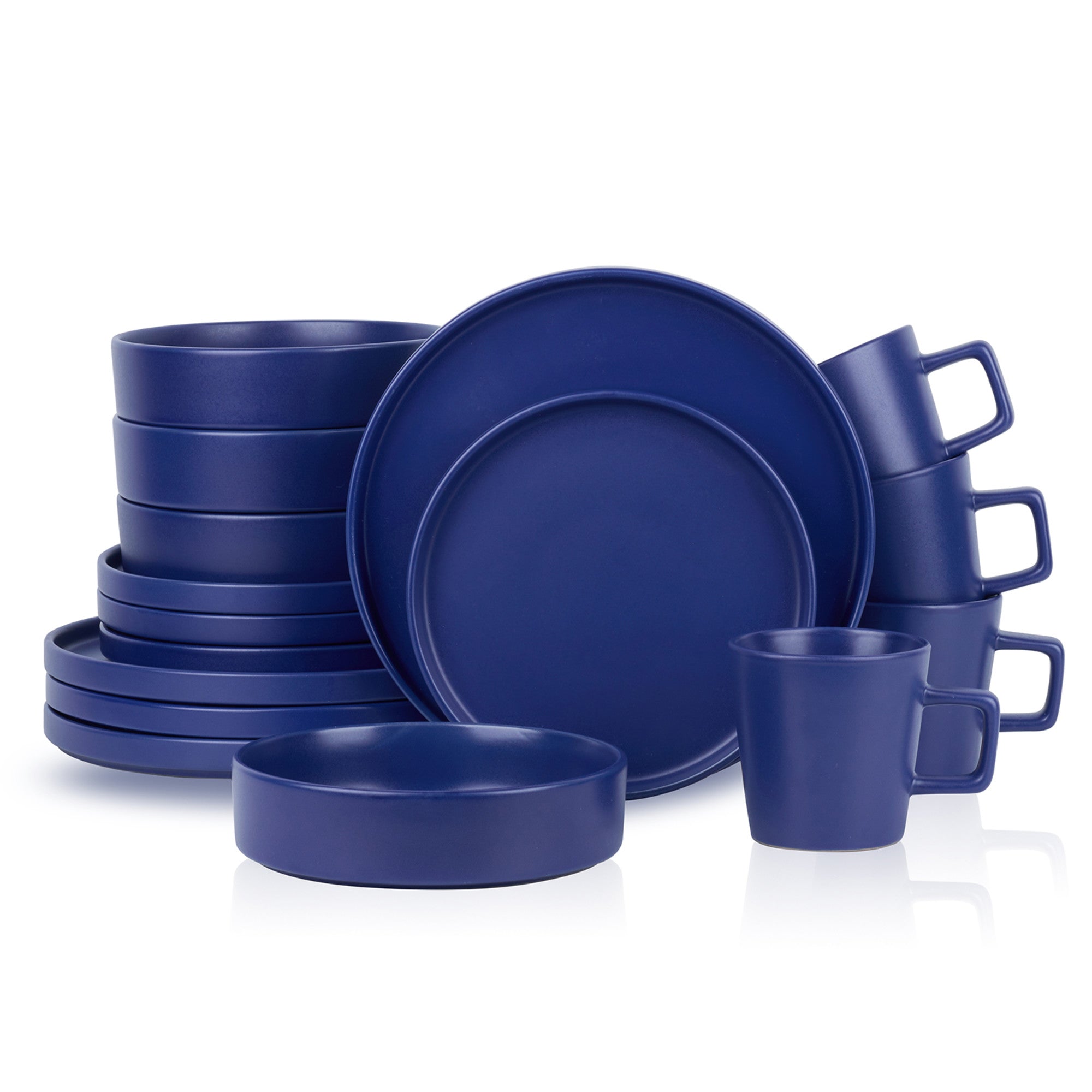 Cleo Stoneware Dinnerware Set - Blue