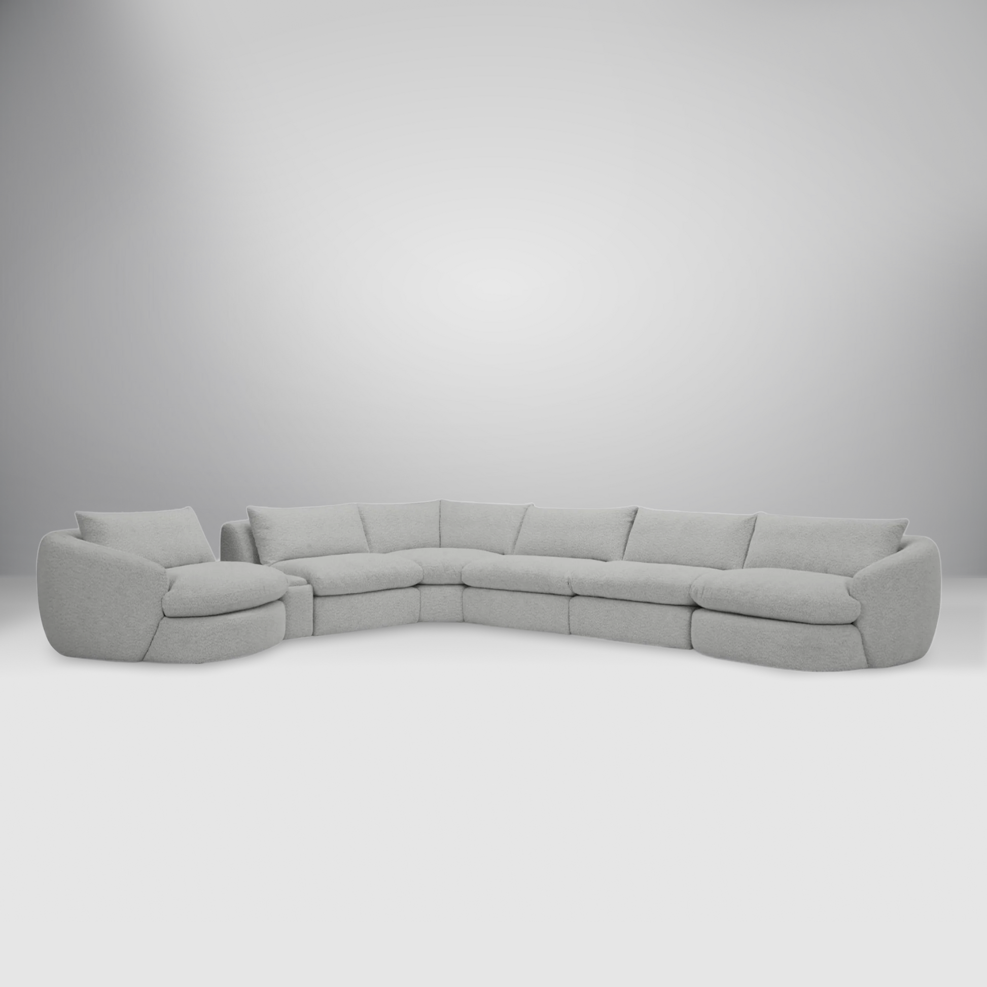 Azelea Beige Sectional Sofa featuring a modern and elegant design