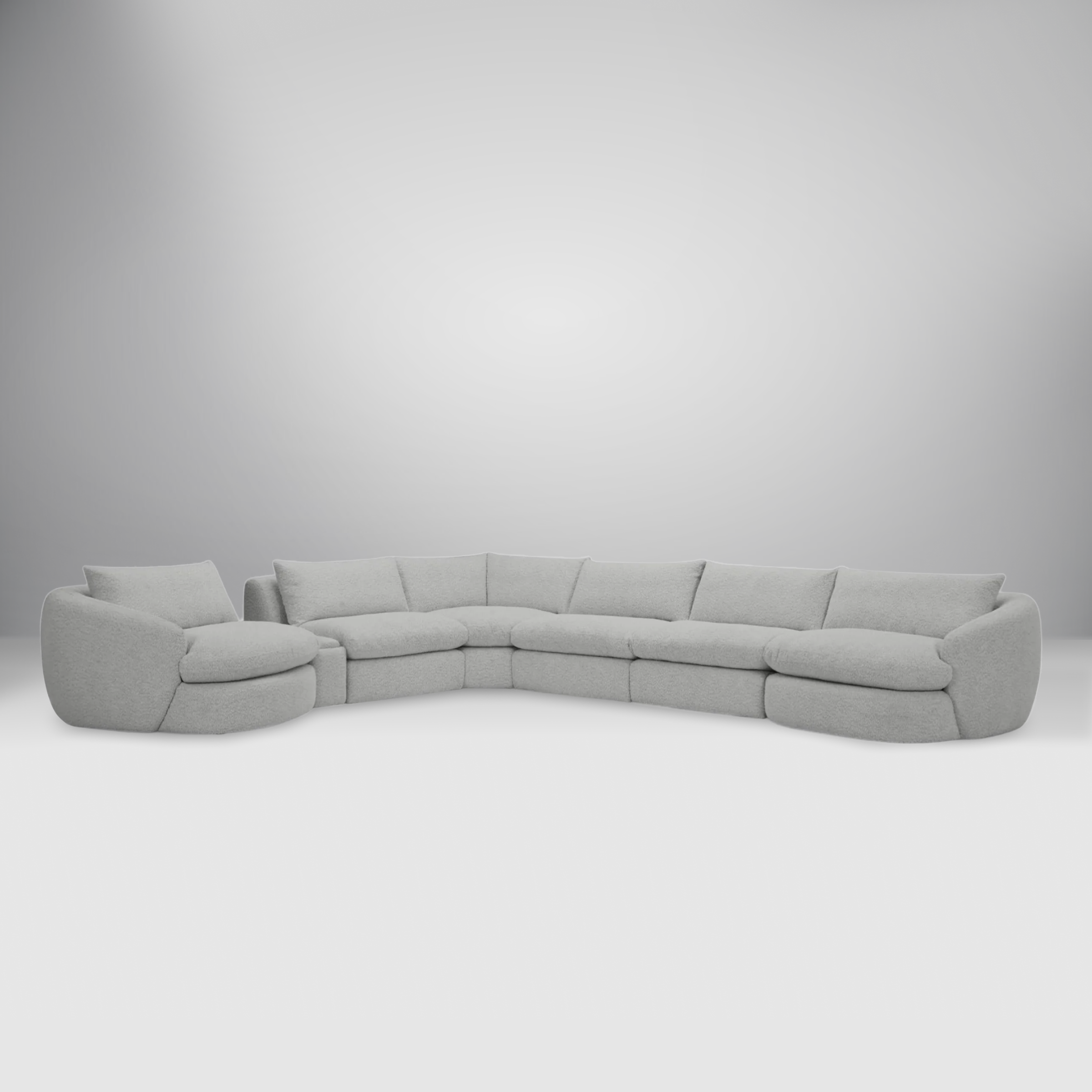 Azelea Beige Sectional Sofa featuring a modern and elegant design