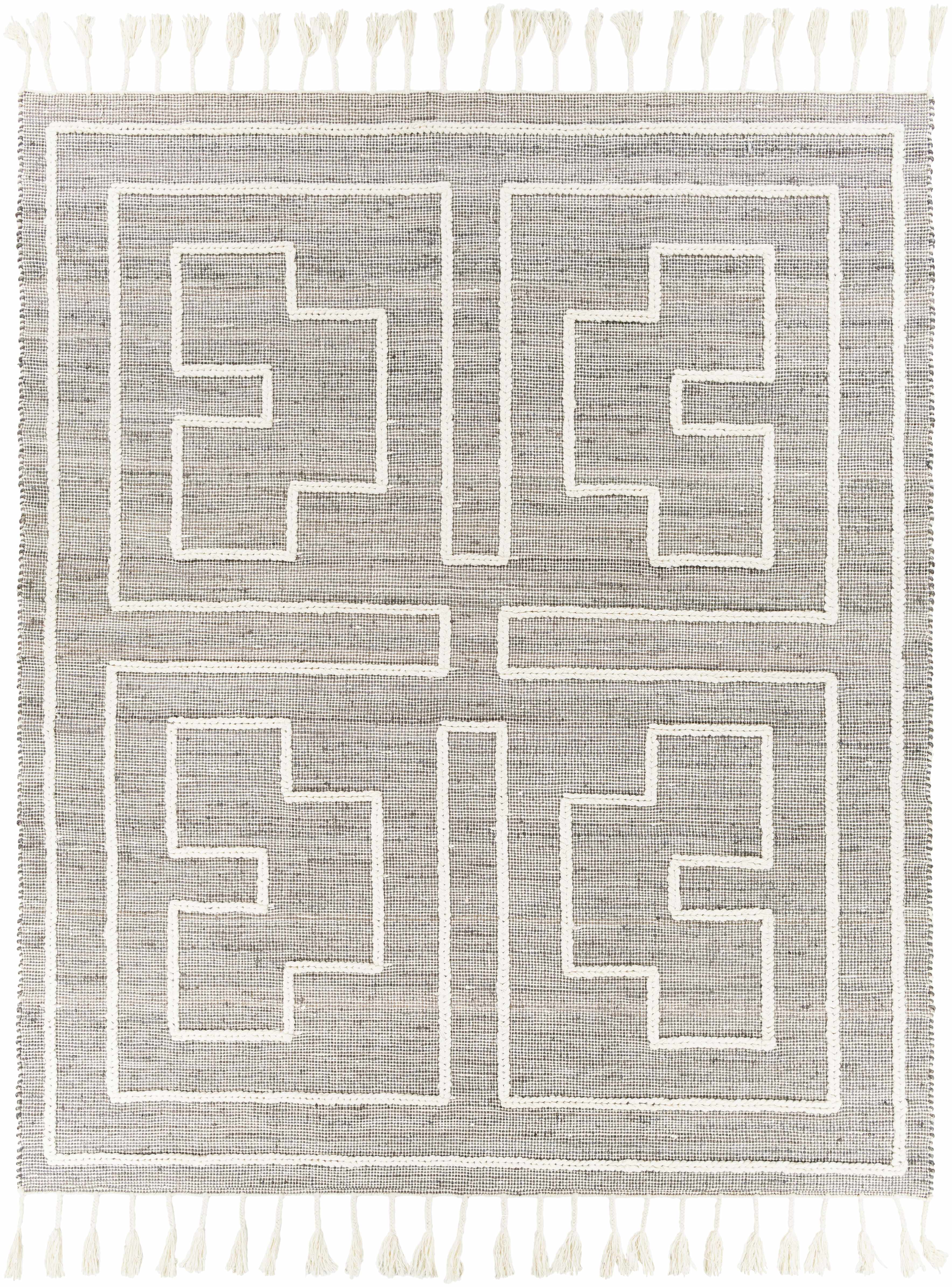 Azra Tasseled Jute&Wool Rug