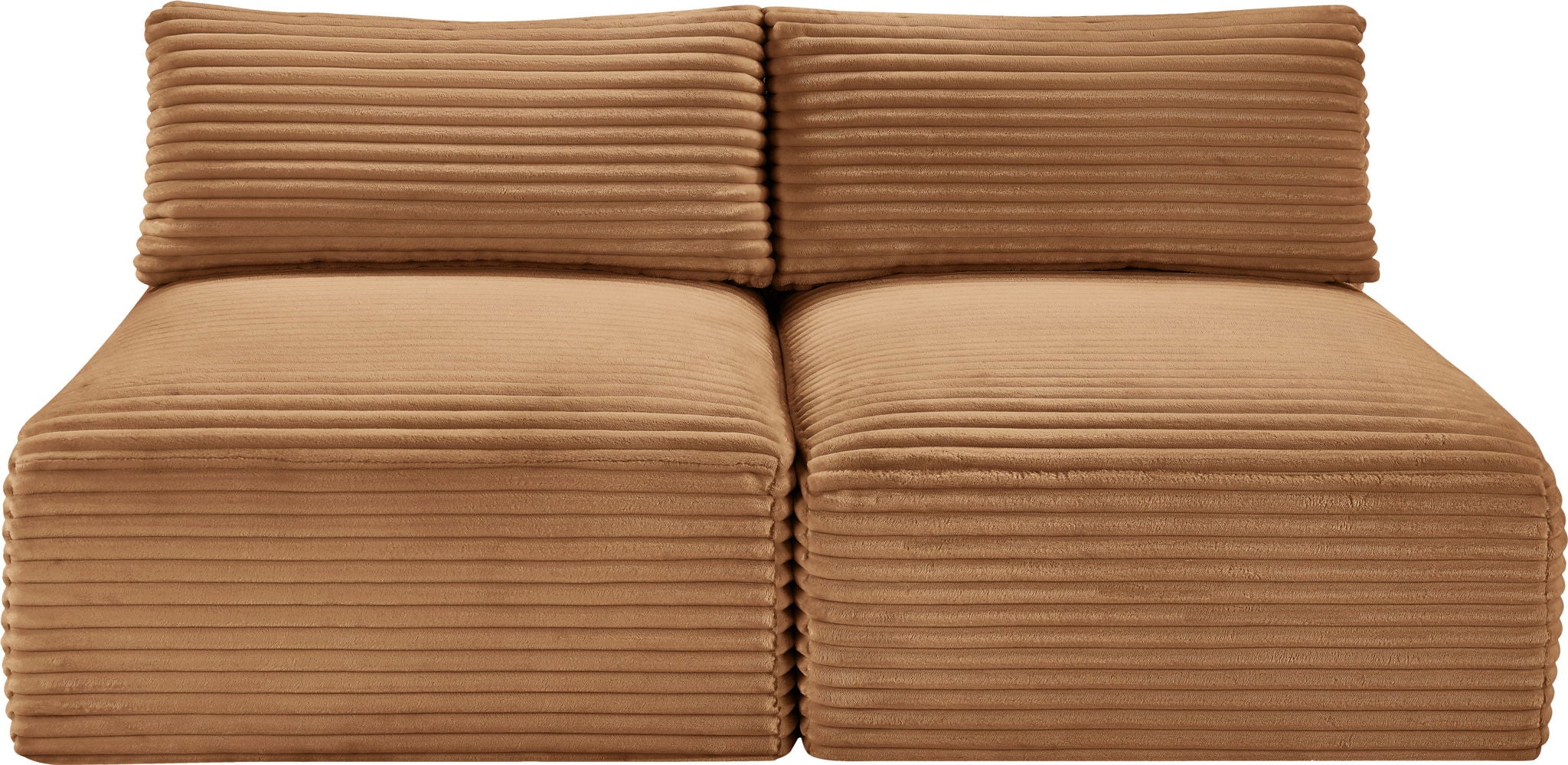 Shaggy - Fabric 2 Seat Modular Armless Sofa