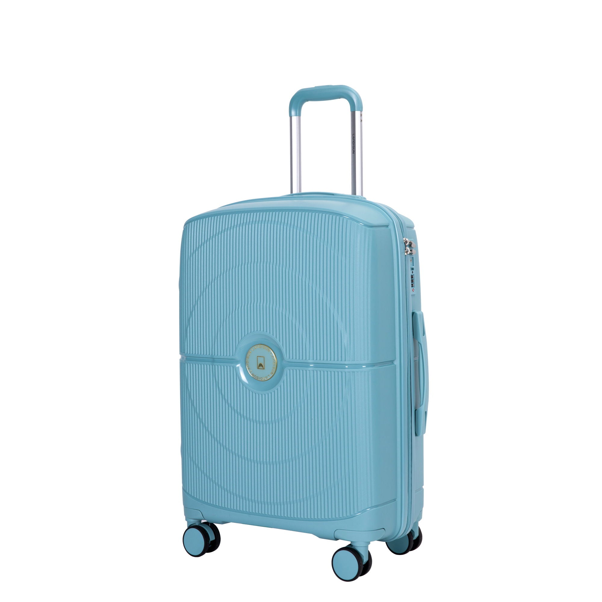 Hardshell Suitcase Double Spinner Wheels Pp Luggage Sets Lightweight Durable Suitcase With Tsa Lock, 3 Piece Set (20/24/28) - Dark Blue