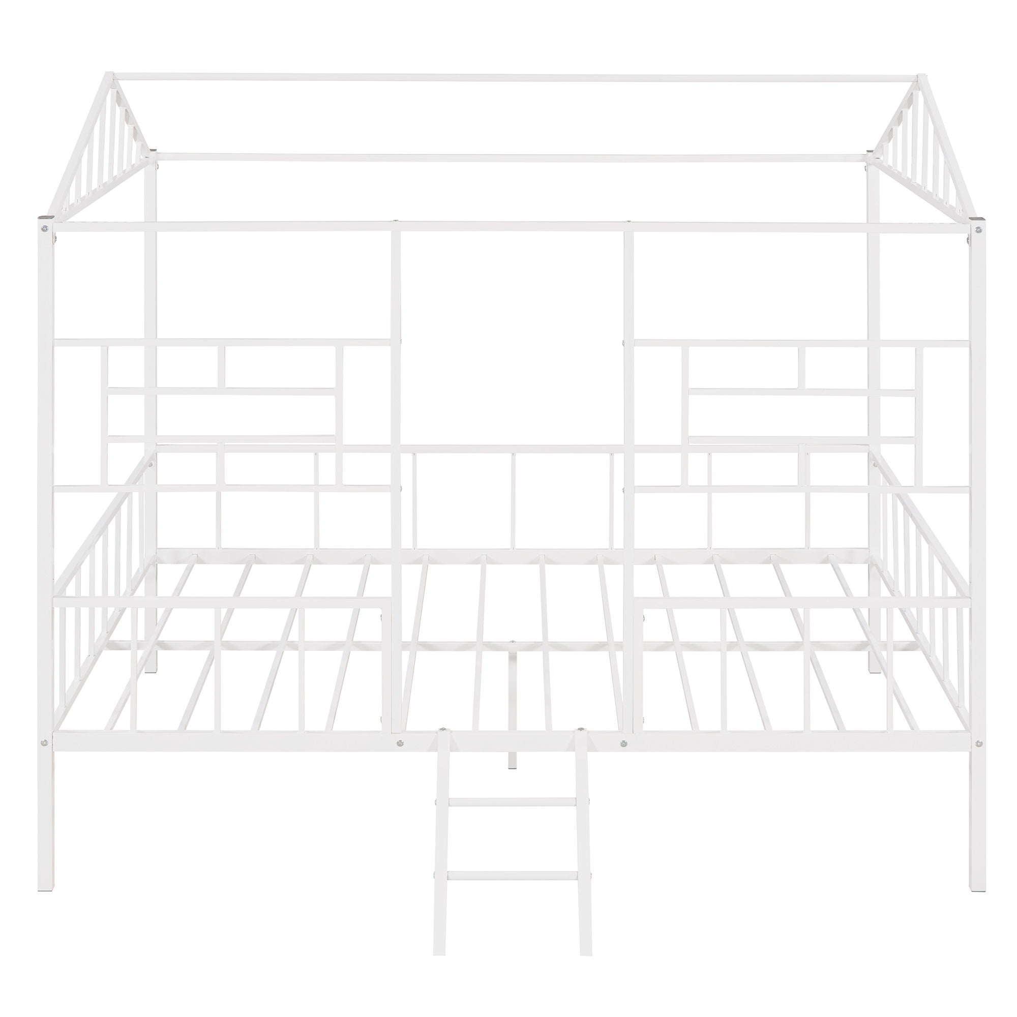 House Bed Frame With Slatted Support, No Box Spring Needed