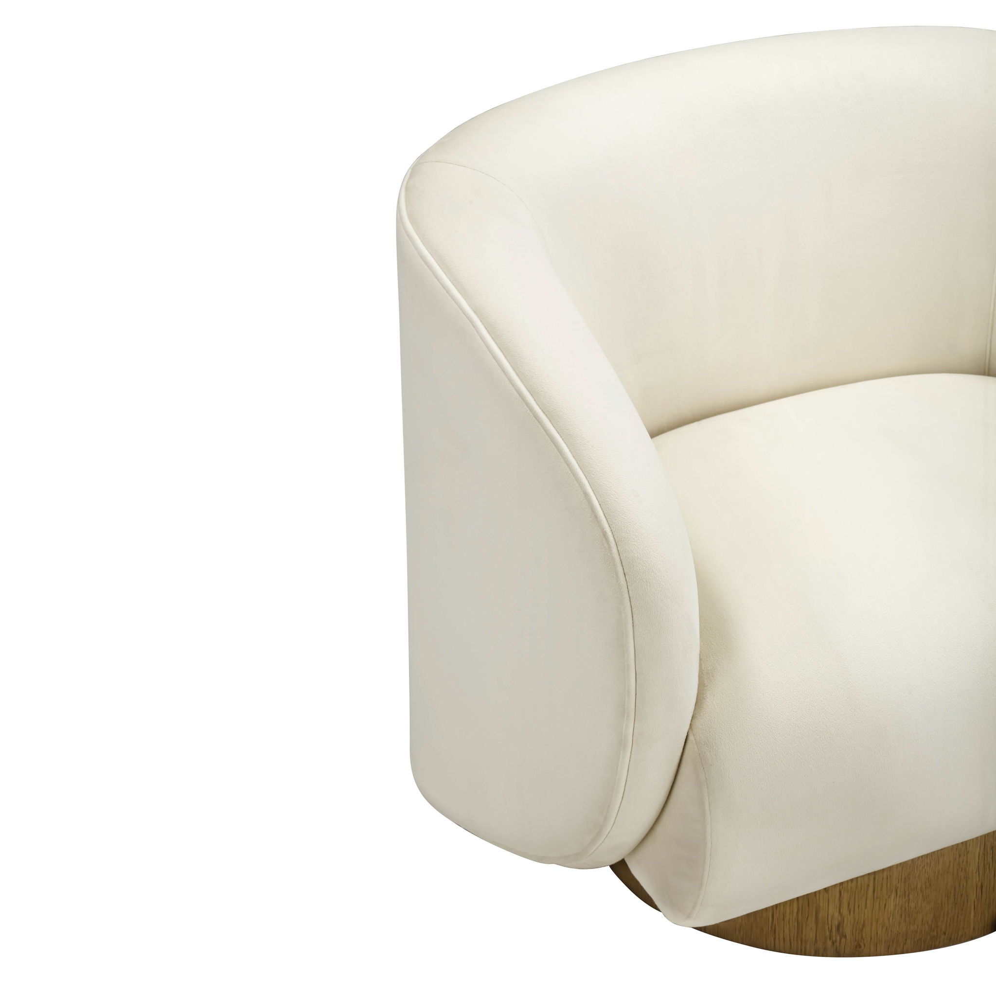 Presley - Swivel Accent Chair - Cream