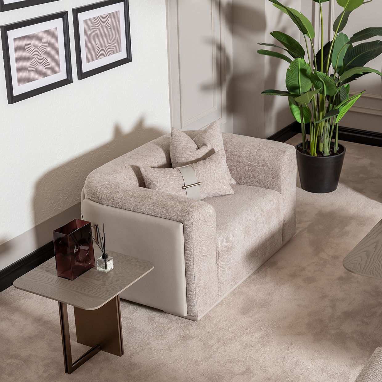 Canberra - Chair And A Half - Mink