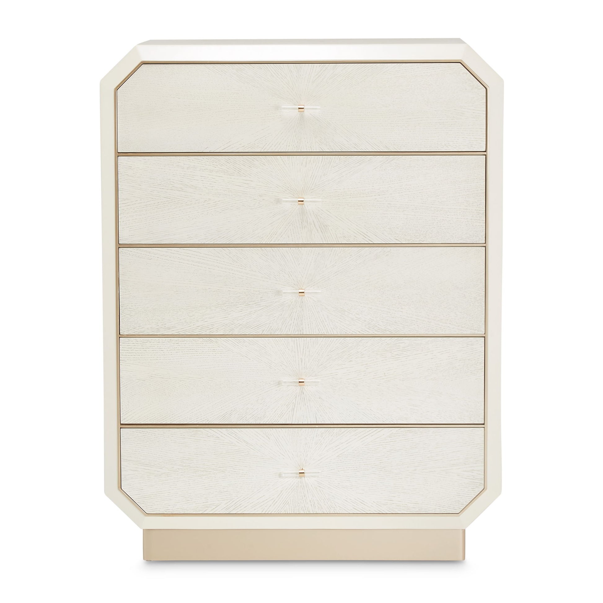 La Rachelle - 5-Drawer Chest - Champagne - Best Buy Furniture