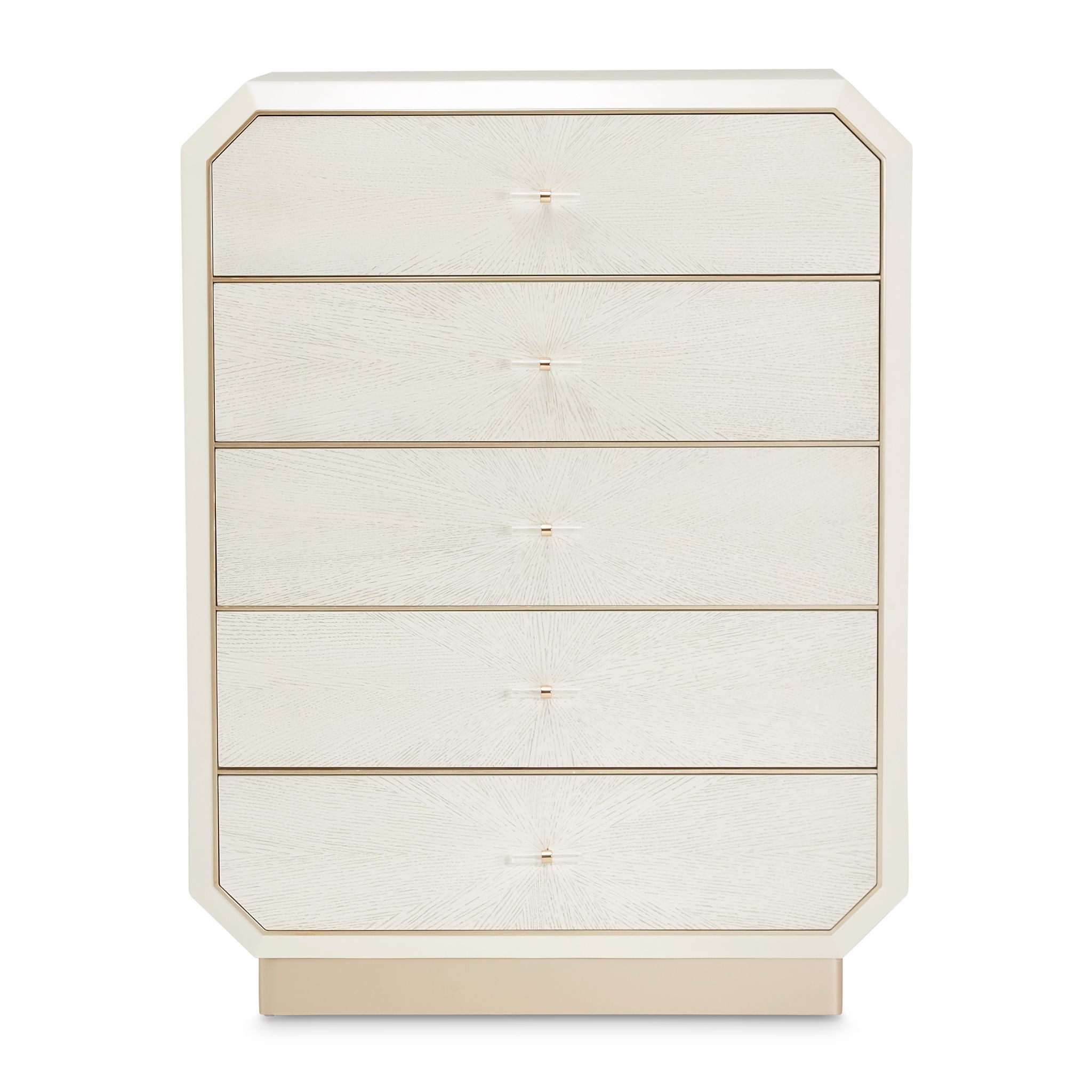La Rachelle - 5-Drawer Chest - Champagne - Best Buy Furniture