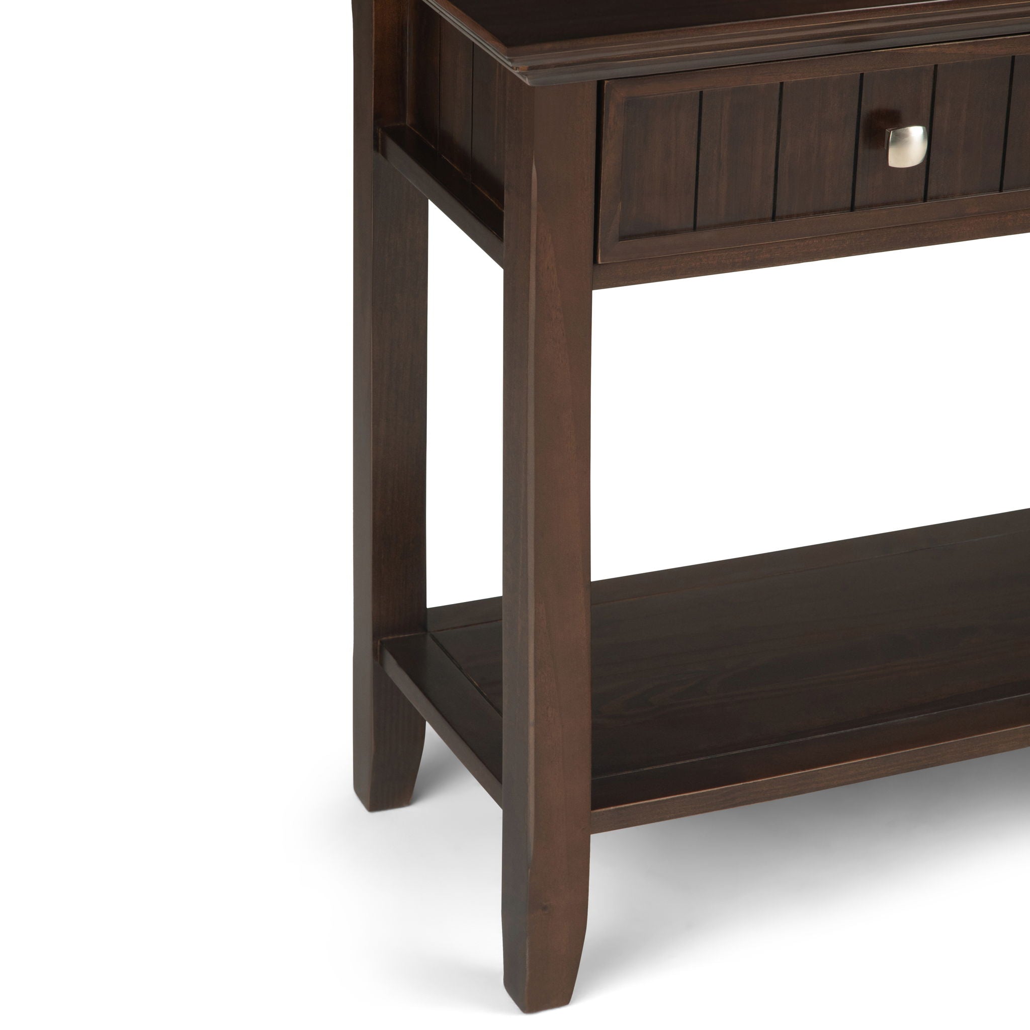 Acadian - Wide Console Sofa Table - Brunette Brown - Best Buy Furniture