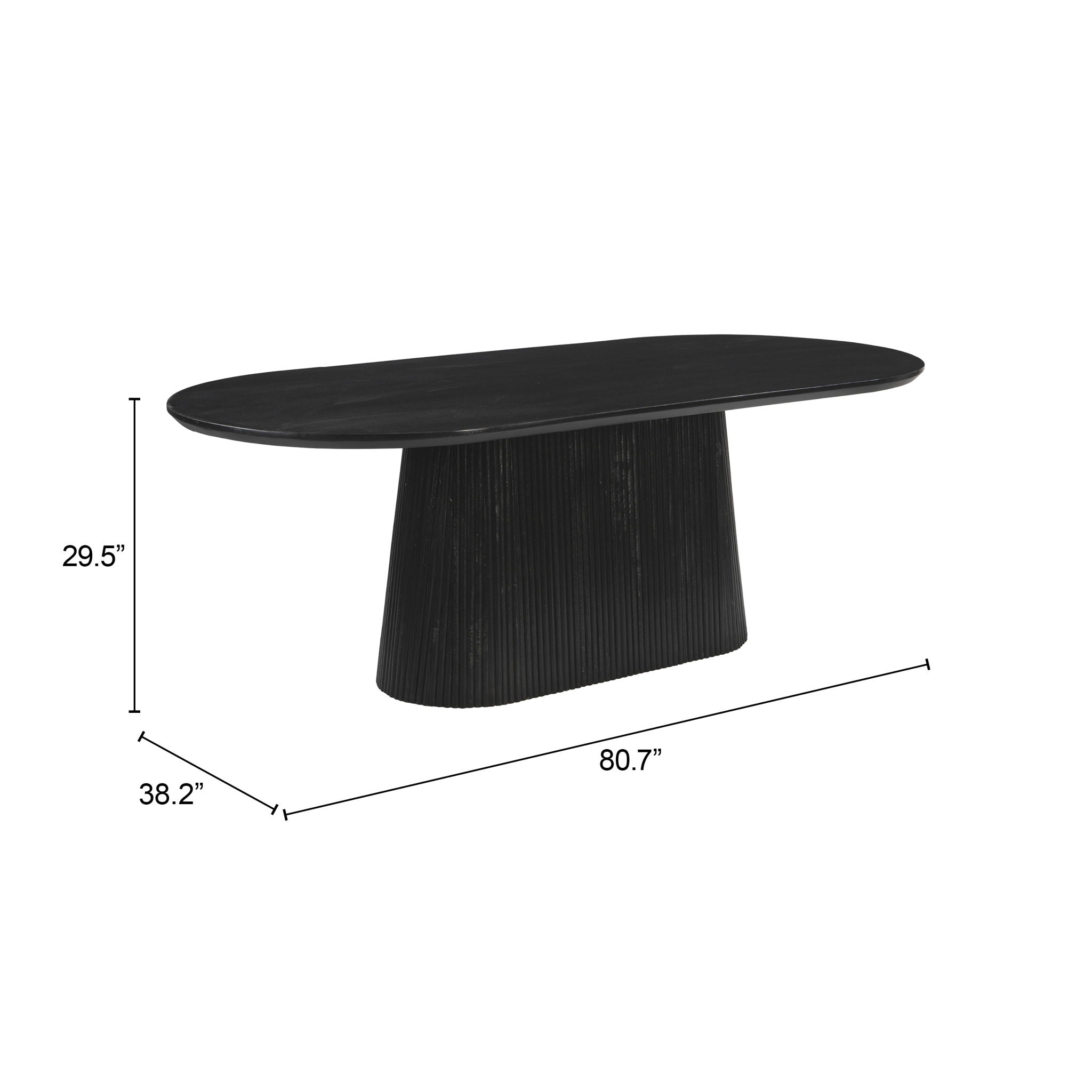 Sulco - Dining Table - Black