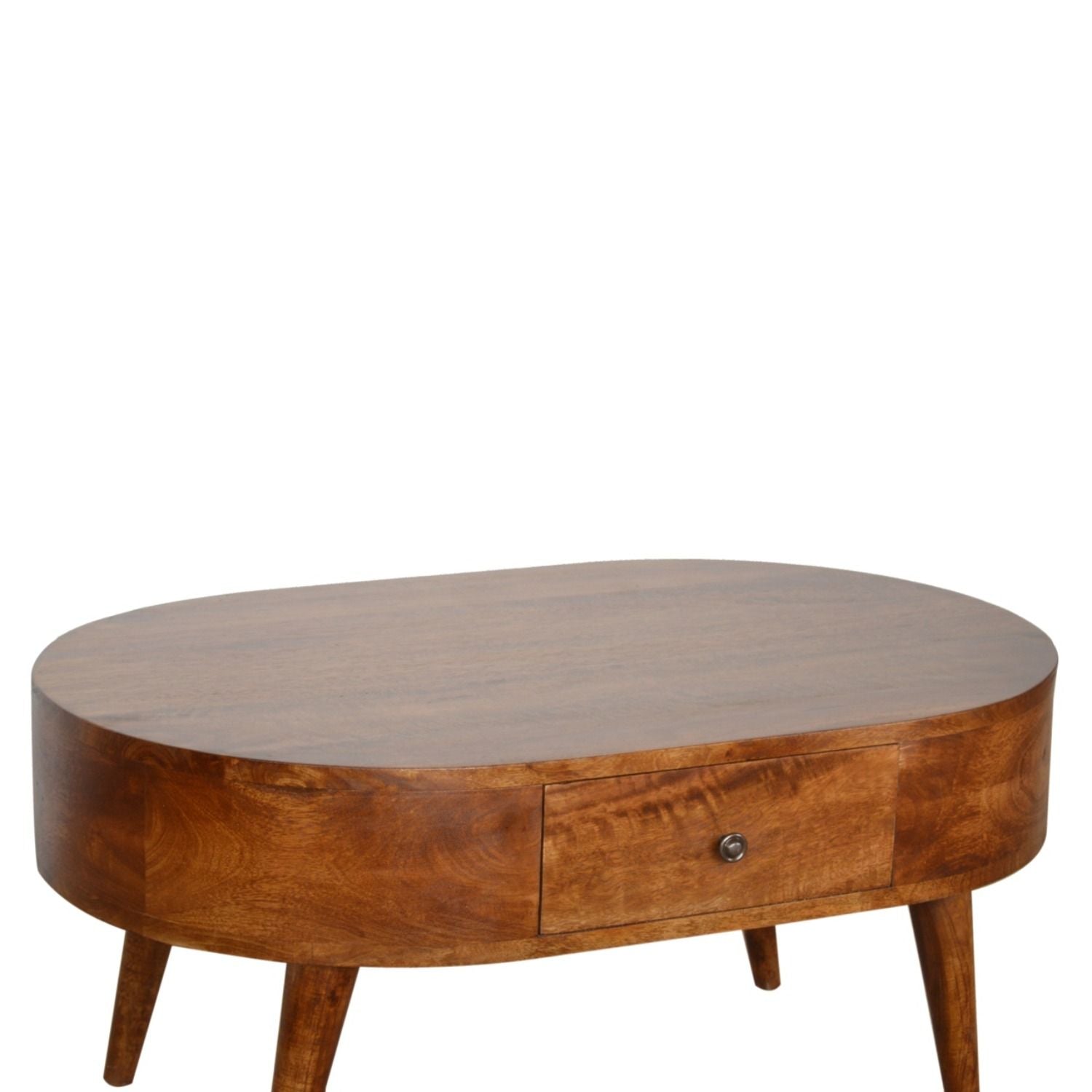 Rounded Wood Table - Best Buy Furniture