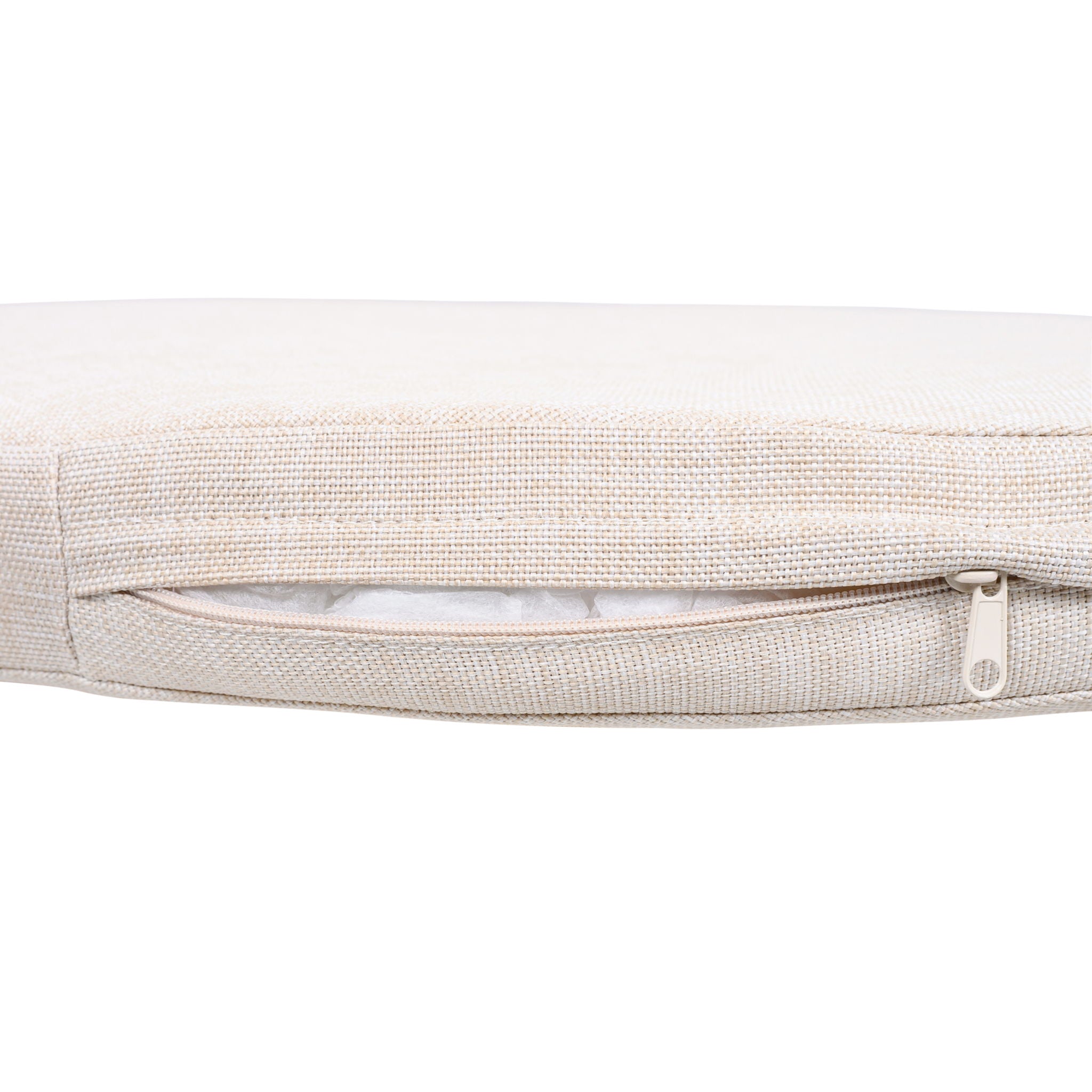 Outdoor Dining Chairs & Rope Handles (Set of 2) - Beige / Teak