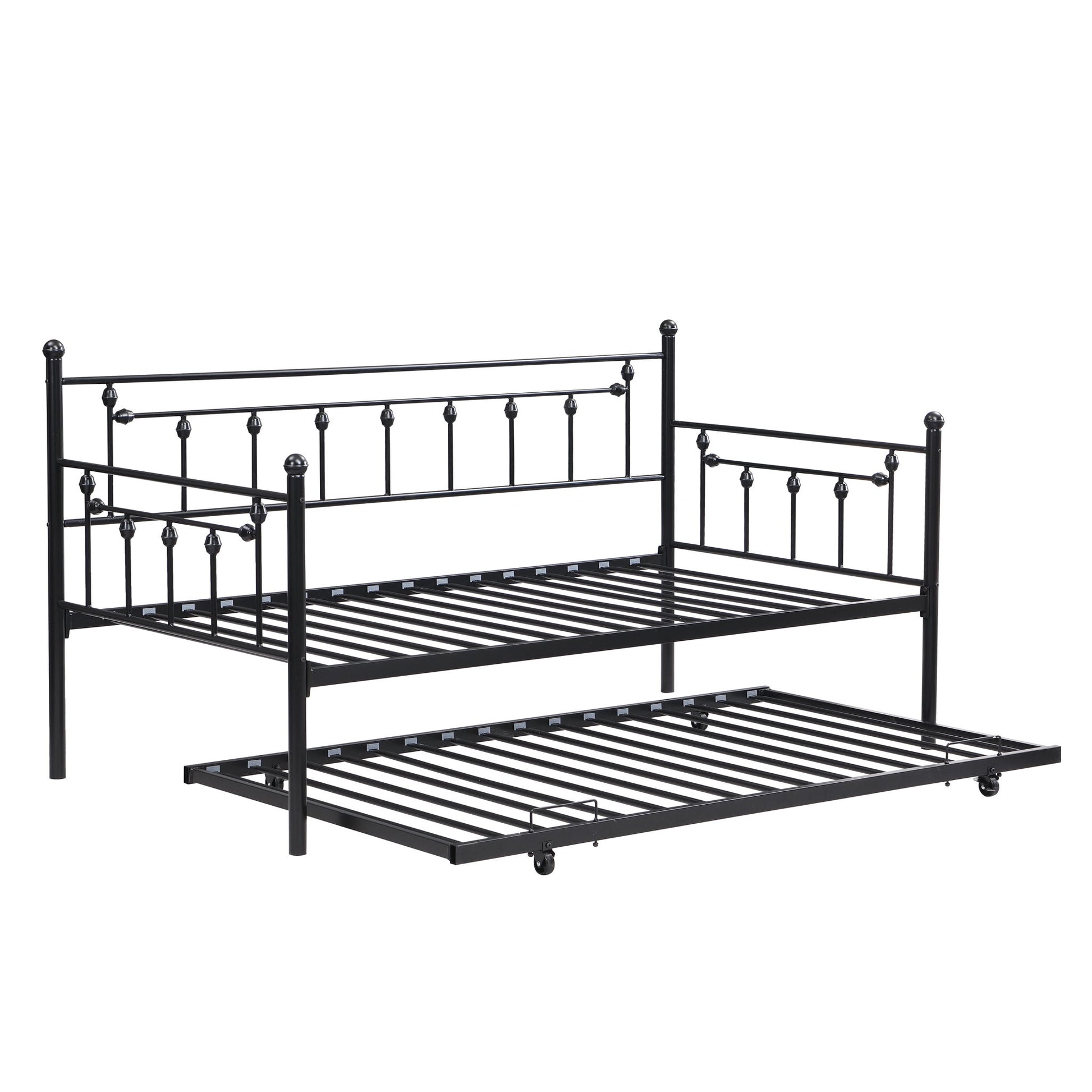 Twin Daybed With Trundle - Black - Best Buy Furniture