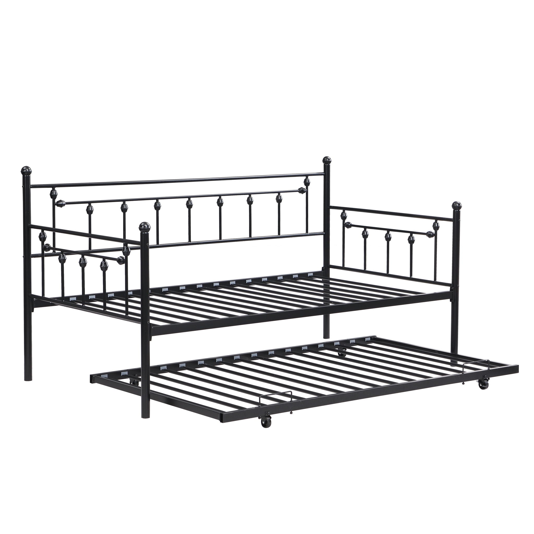 Twin Daybed With Trundle - Black - Best Buy Furniture