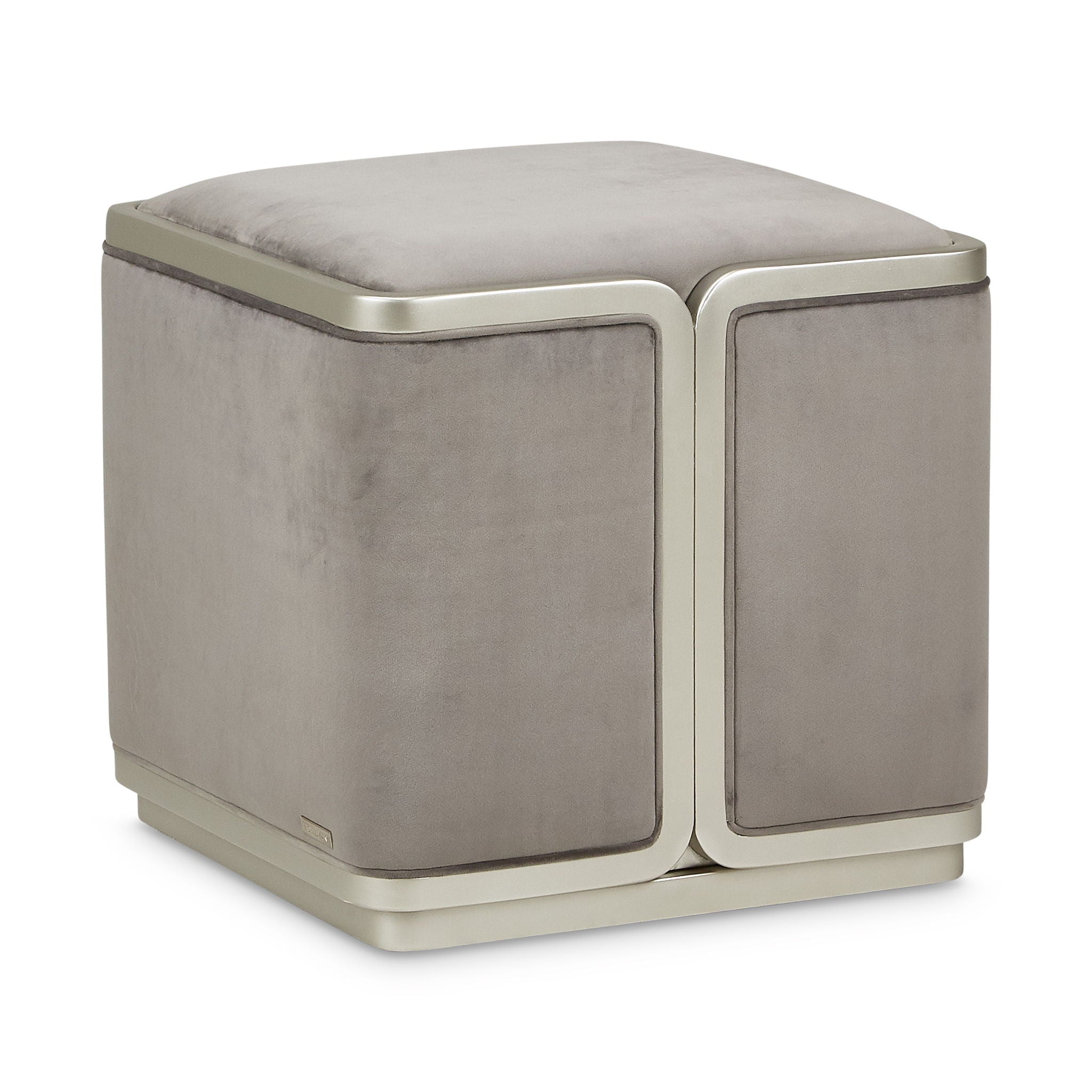Linea - Ottoman - Gray Pearl / SilverMist - Best Buy Furniture