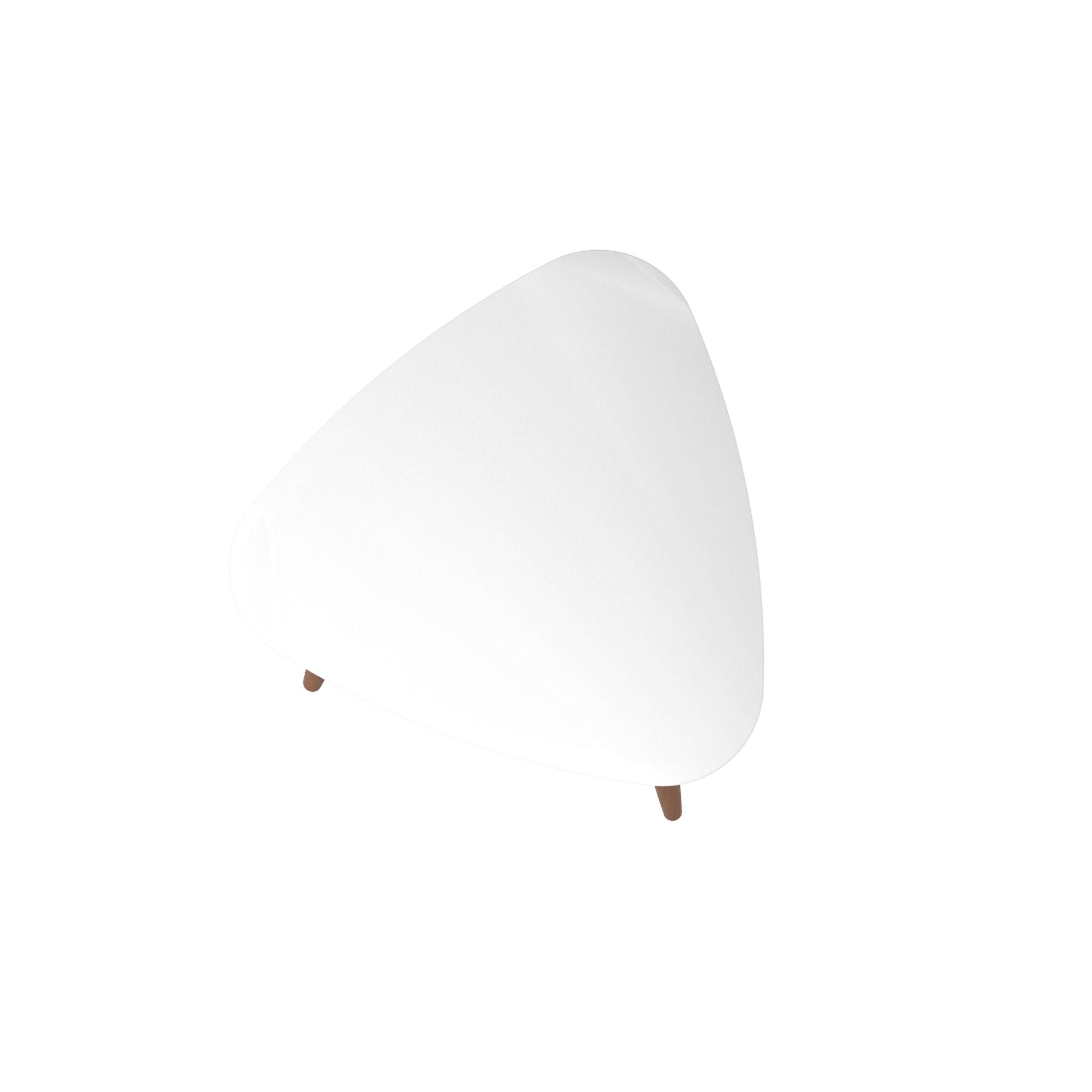 Utopia - Triangle End Table - White