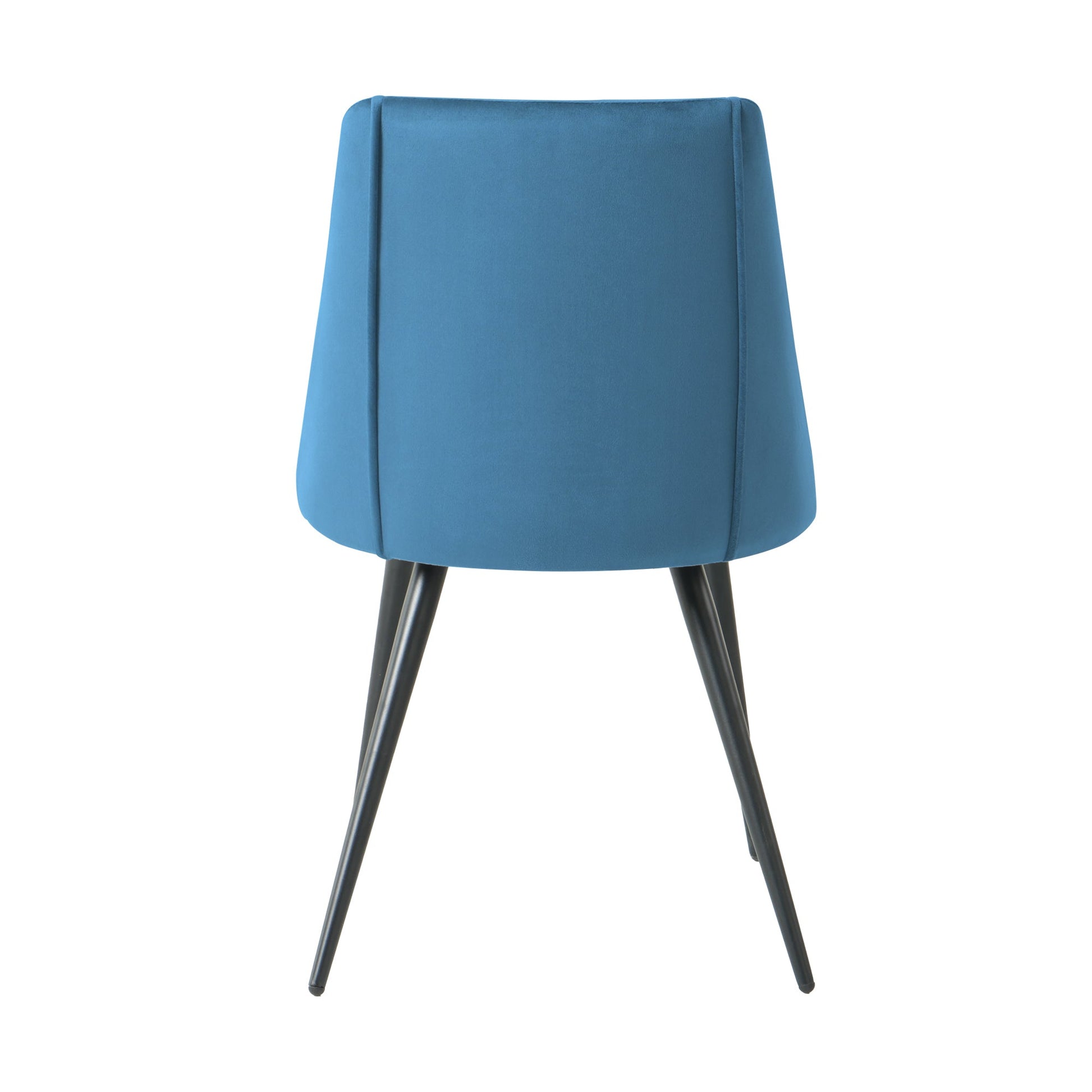 Modern Blue Velvet Dining Chair Set - Fabric Upholstery, 4-Piece Set - Best Buy Furniture