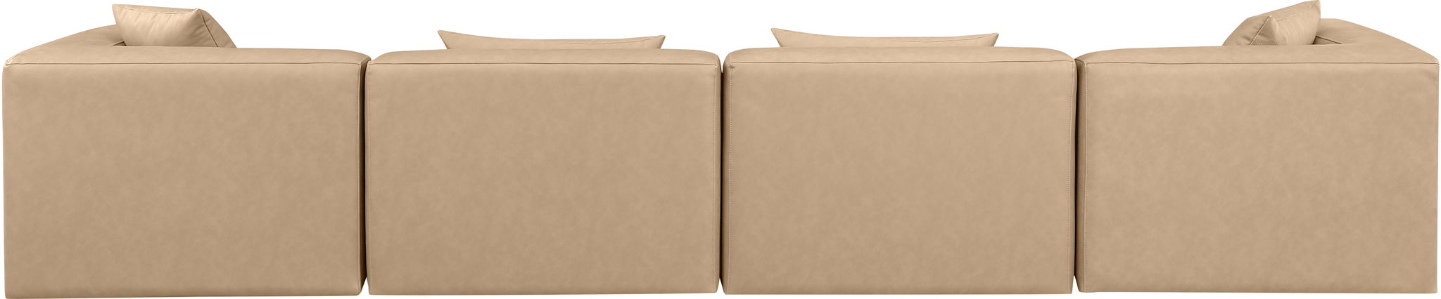 Cube - Modular 4 Piece Sofa - Tan