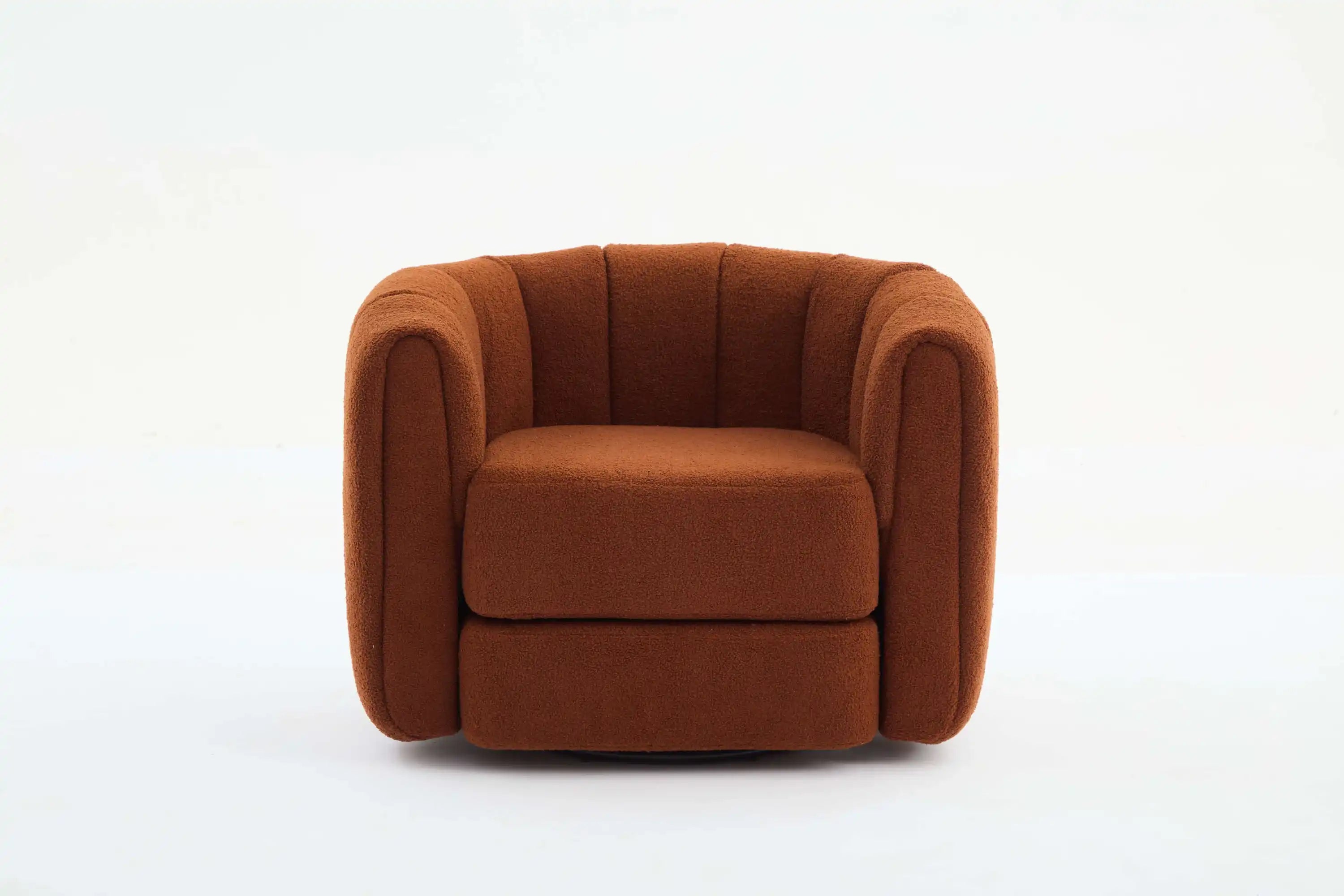 Swivel Accent Barrel Chair, Modern Round Armchairs with Upholstered, Comfy Swivel Accent Chair for Living Room - Best Buy Furniture